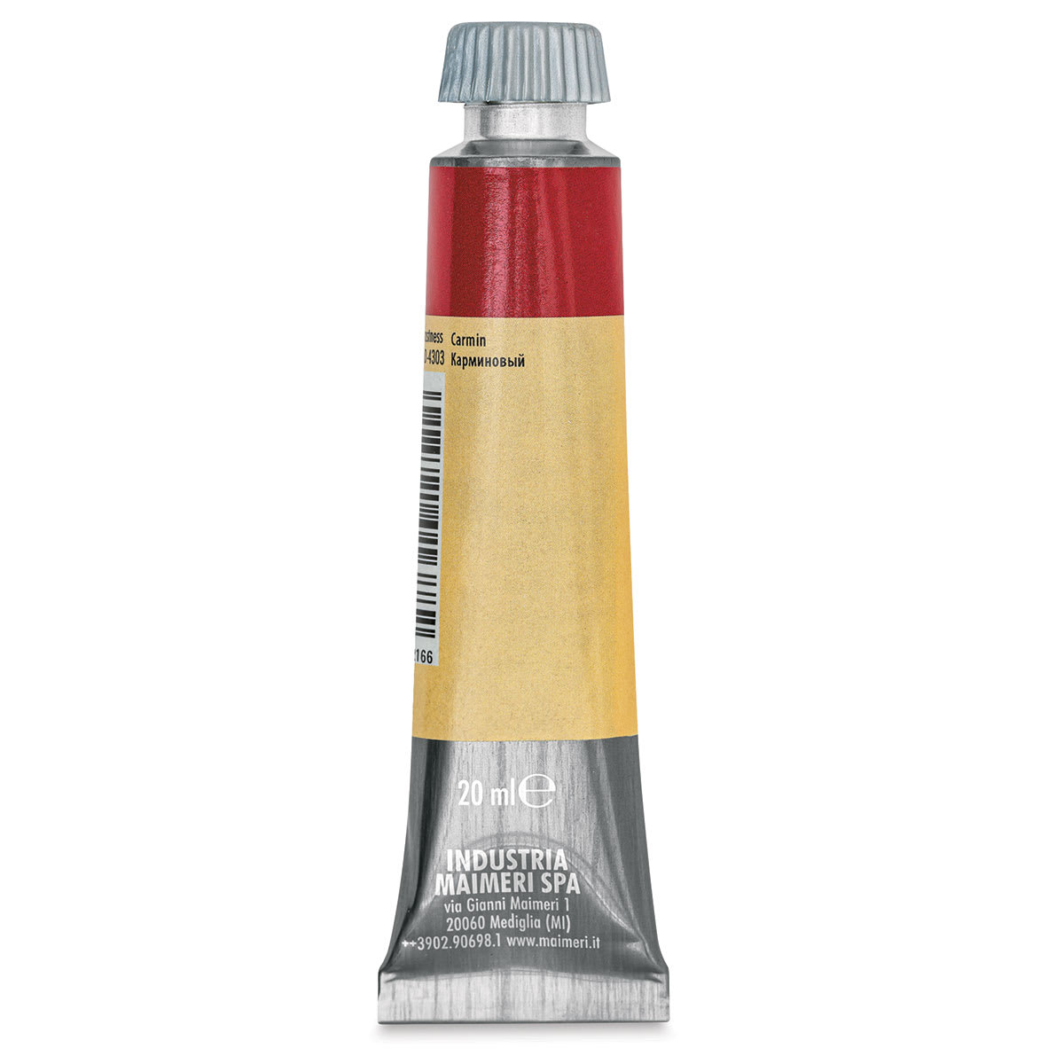Maimeri Artist Gouache - Carmine, 20 ml tube back