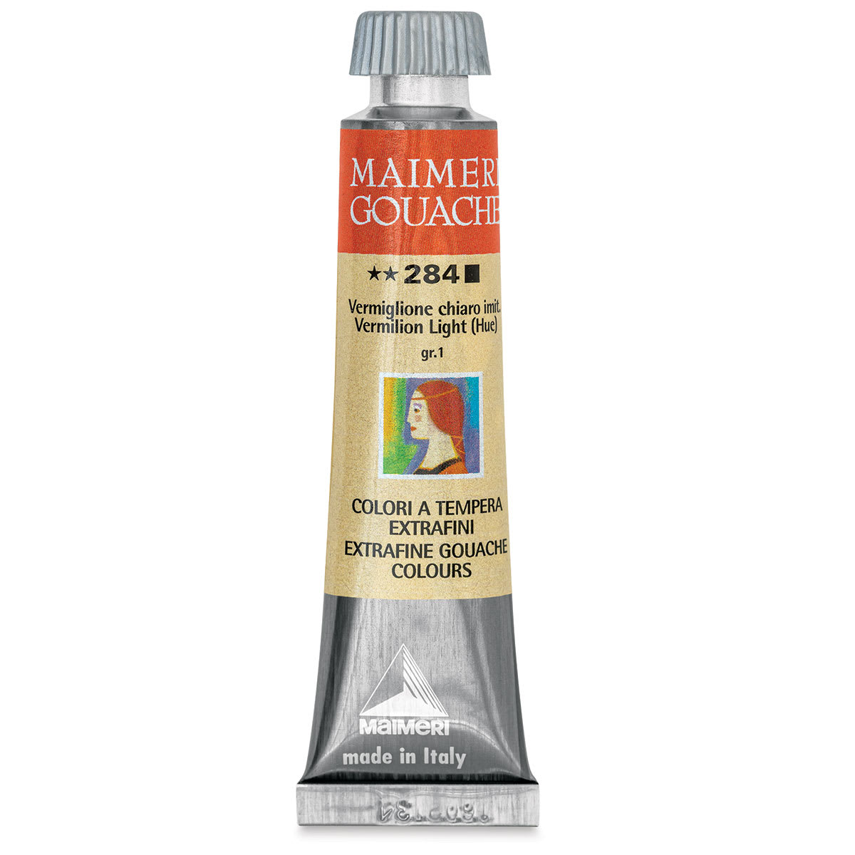 Maimeri Artist Gouache - Vermilion Light Hue, 20 ml tube