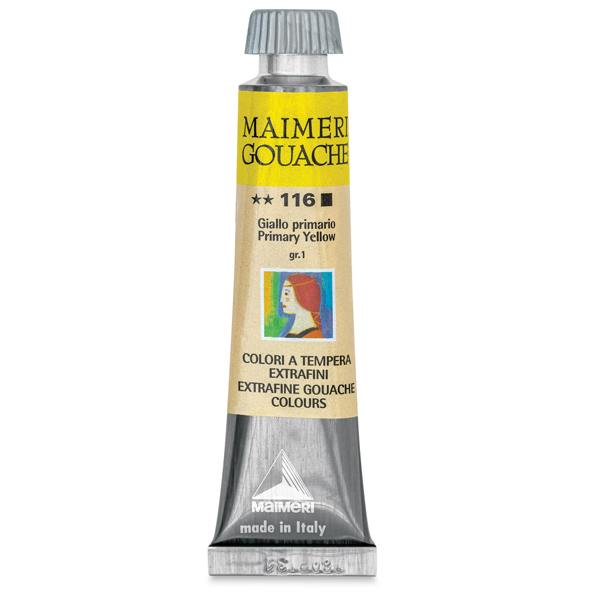 Maimeri Artist Gouache - Primary Yellow, 20 ml  tube