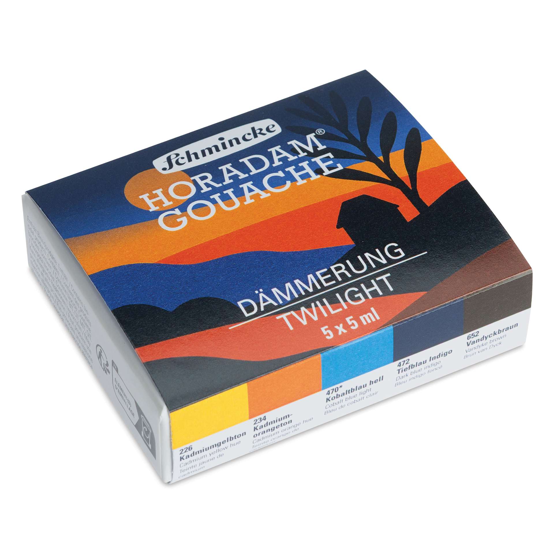 Schmincke Horadam Artist Gouache - Set of 6, Twilight, 5 ml tube