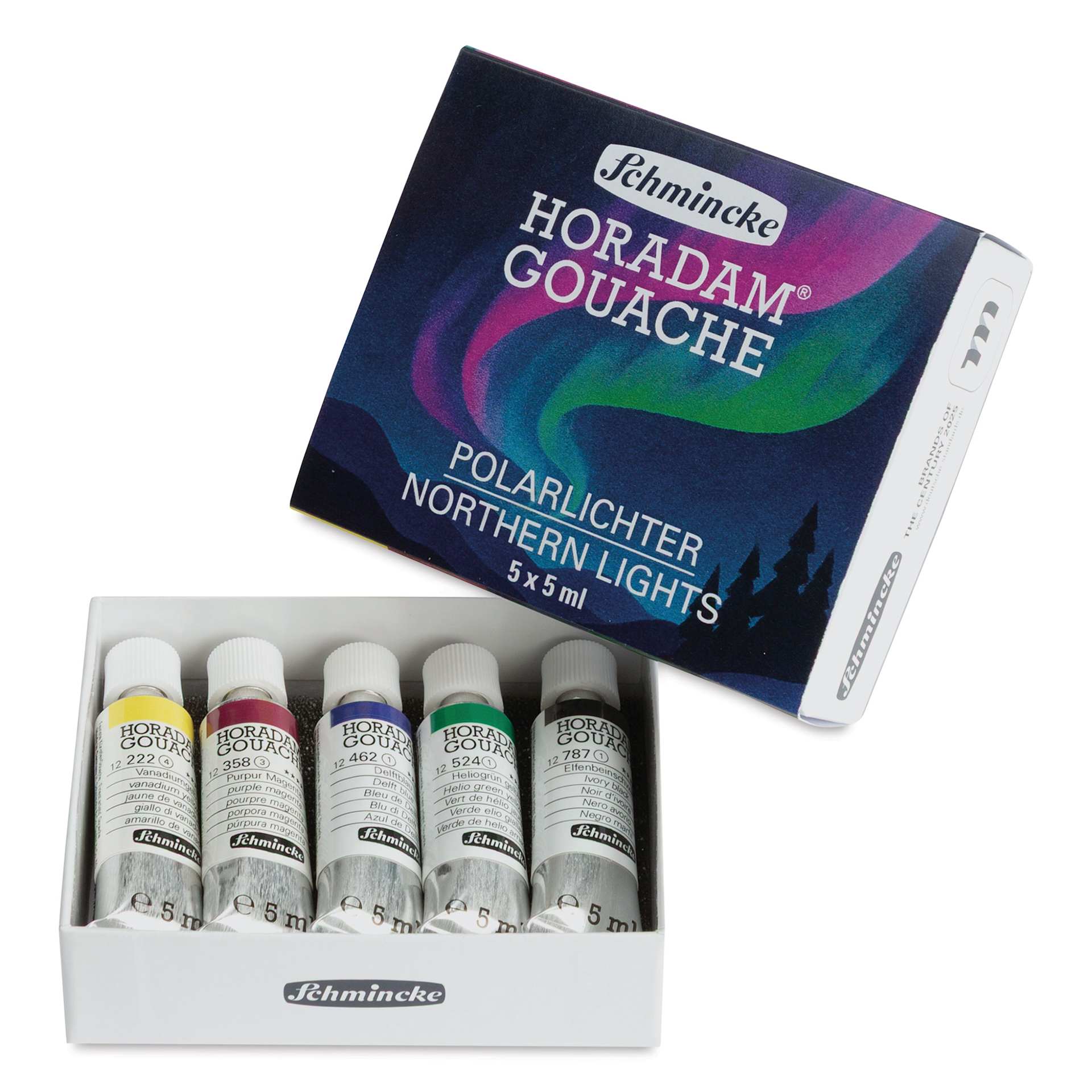 Schmincke Horadam Artist Gouache - Set of 6, Northern Lights, 5 ml tube
