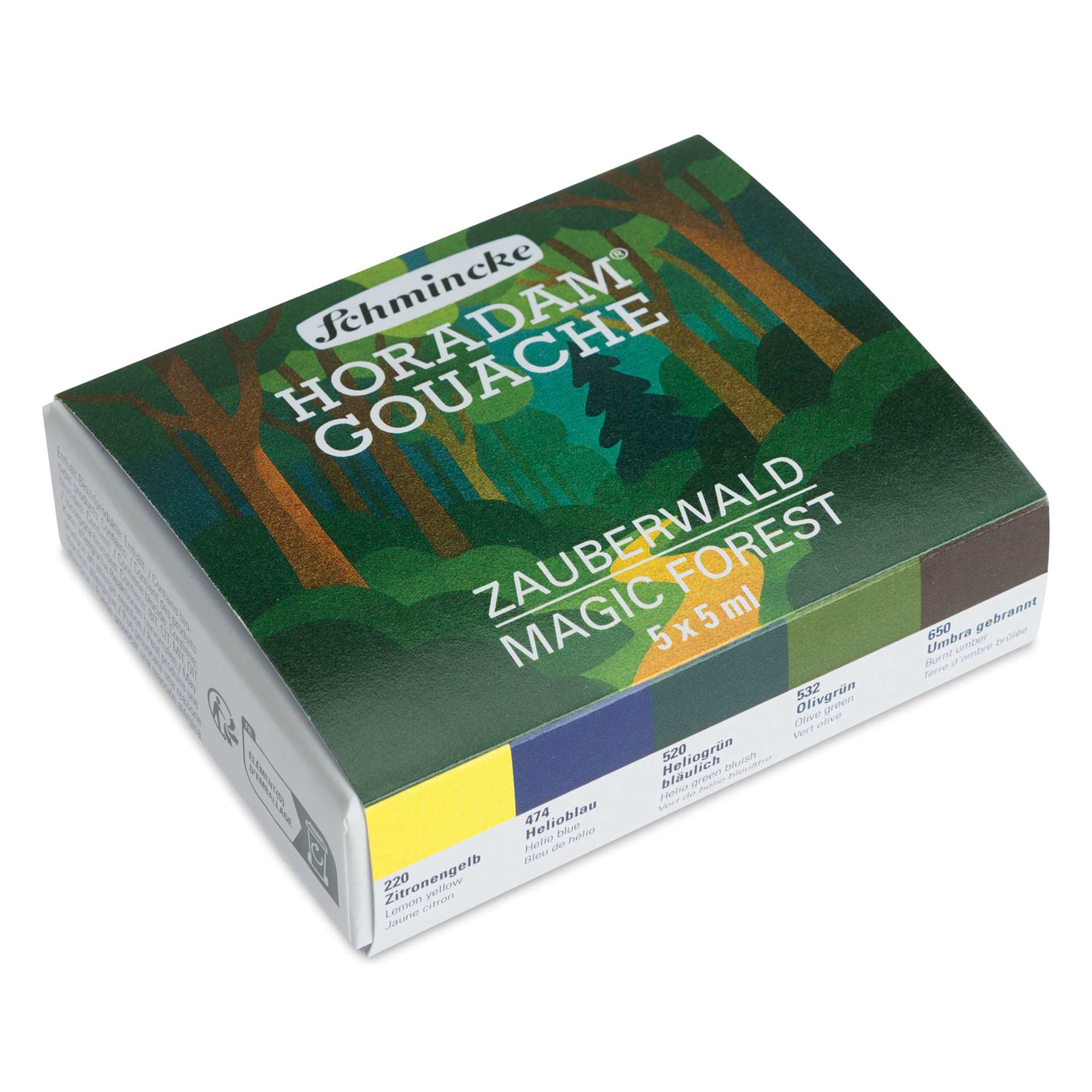 Schmincke Horadam Artist Gouache - Set of 6, Magic Forest, 5 ml tube
