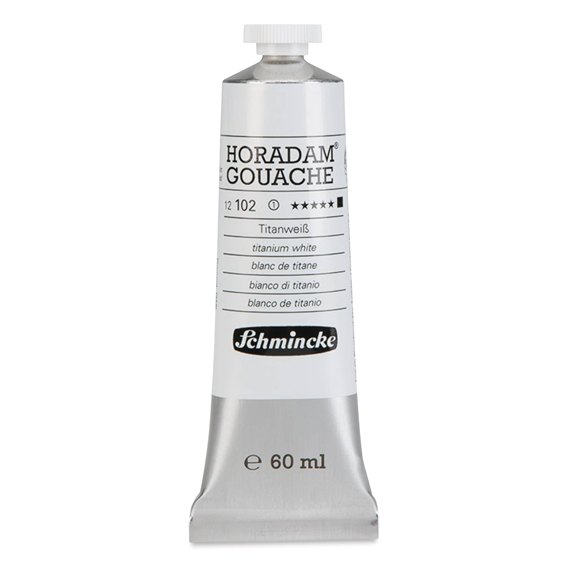 Schmincke Horadam Artist Gouache - Titanium White, 60 ml tube
