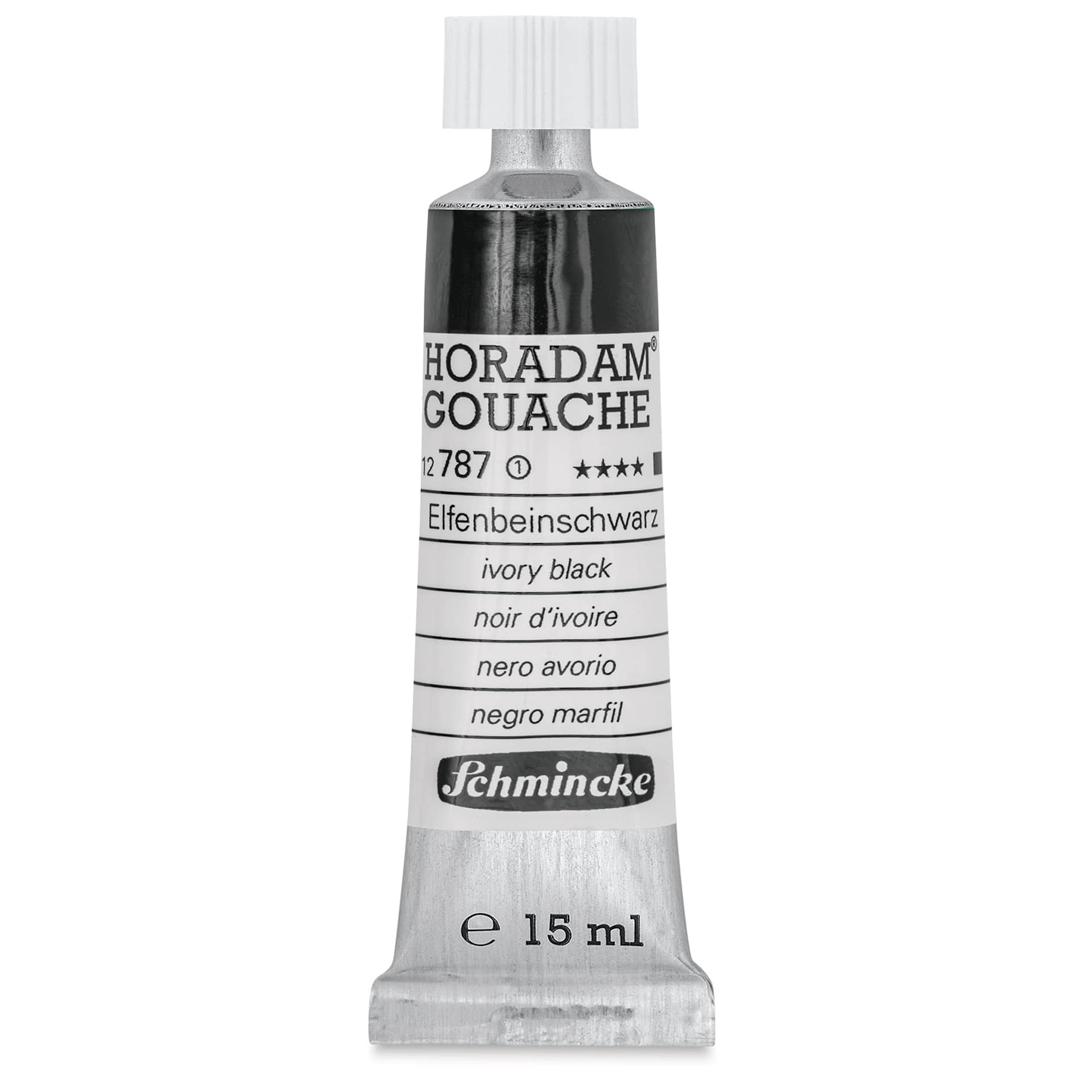 Schmincke Horadam Artist Gouache - Ivory Black, 15 ml tube