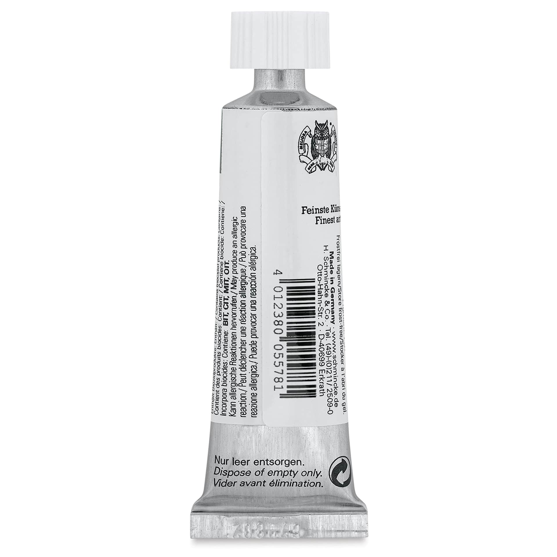 Schmincke Horadam Artist Gouache - Madder Lake Dark, 15 ml tube back