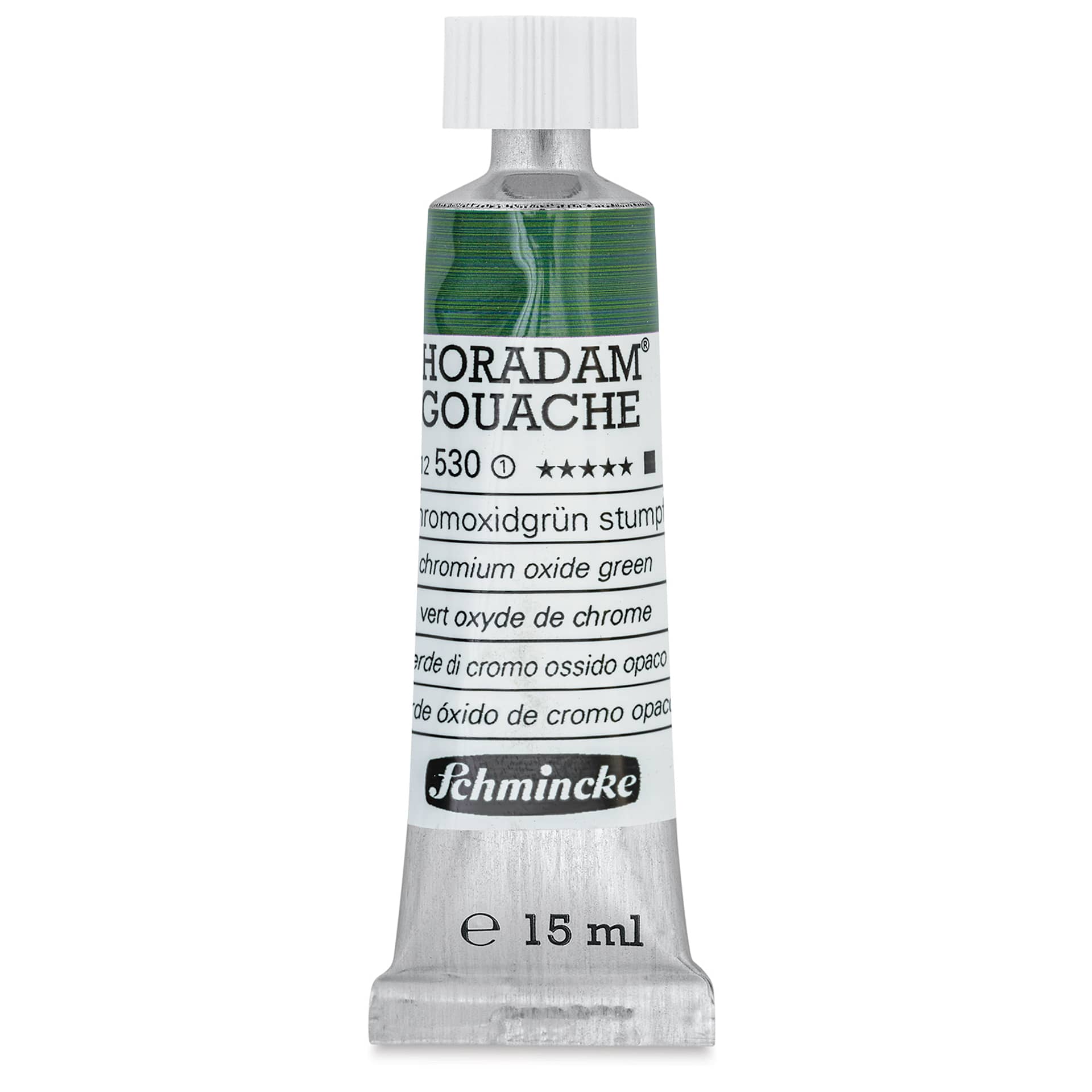 Schmincke Horadam Artist Gouache - Chromium Oxide Green, 15 ml tube