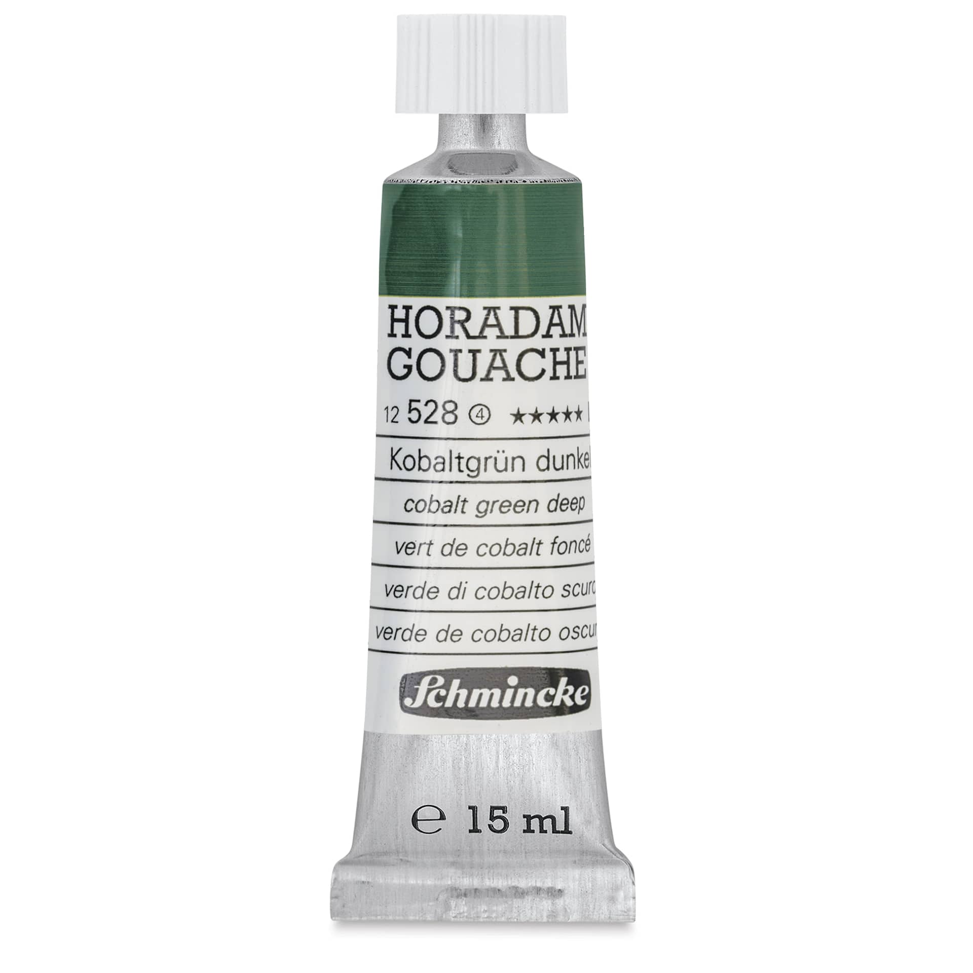 Schmincke Horadam Artist Gouache - Cobalt Green Deep, 15 ml tube, front