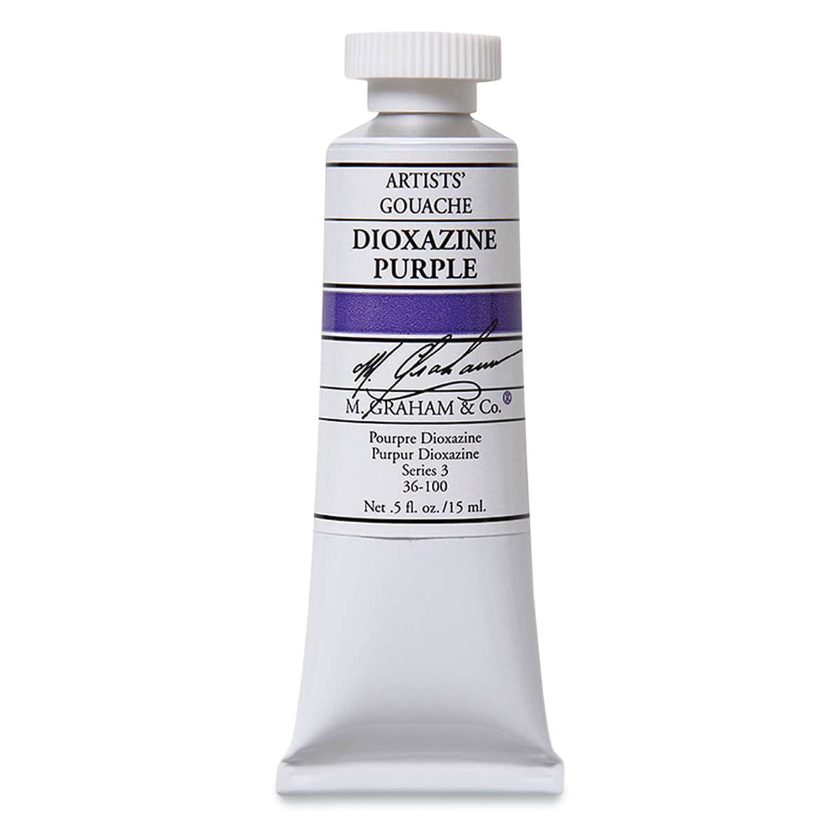 M. Graham Artists' Gouache - Dioxazine Purple, 15 ml tube