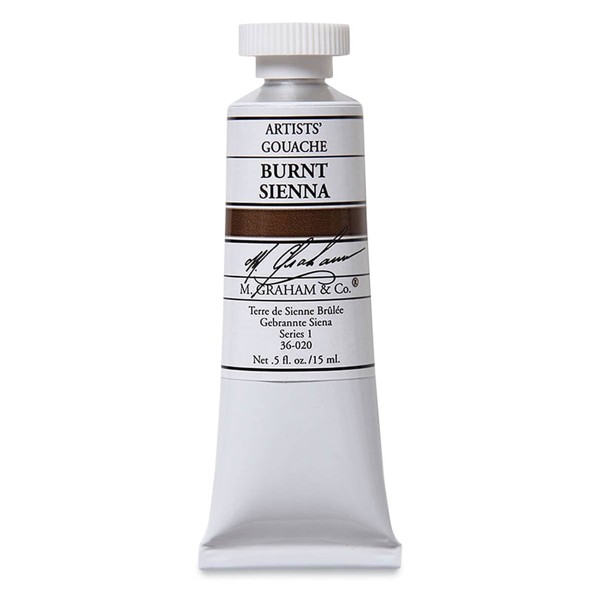 M. Graham Artists' Gouache - Burnt Sienna, 15 ml tube