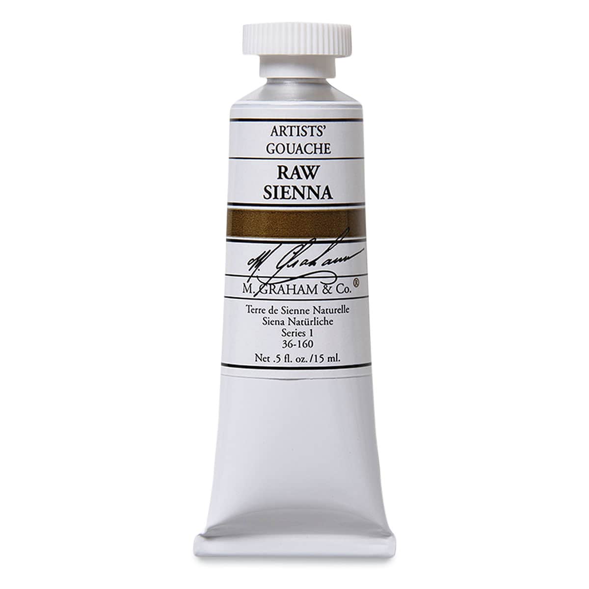 M. Graham Artists' Gouache - Raw Sienna, 15 ml tube