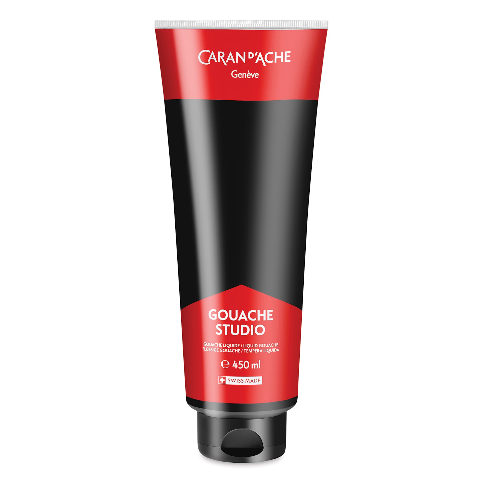 Caran d'Ache Studio Gouache - Black, 450 ml, Tube