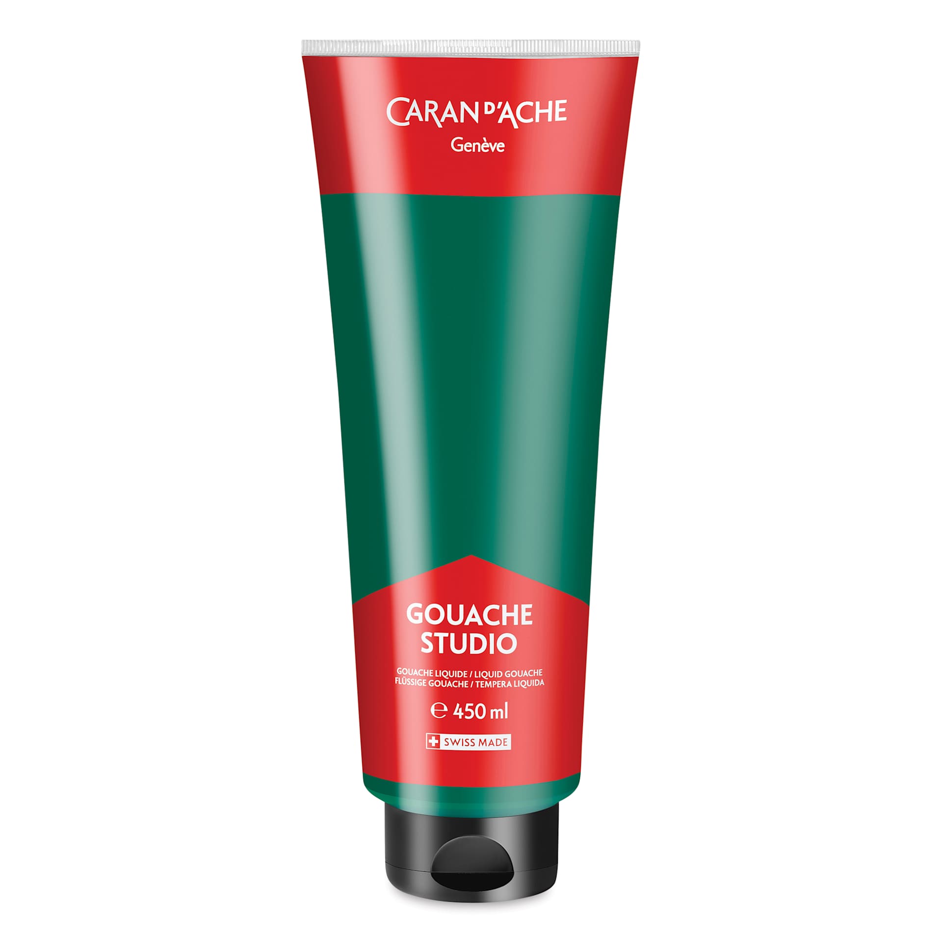 Caran d'Ache Studio Gouache - Emerald Green, 450 ml, Tube