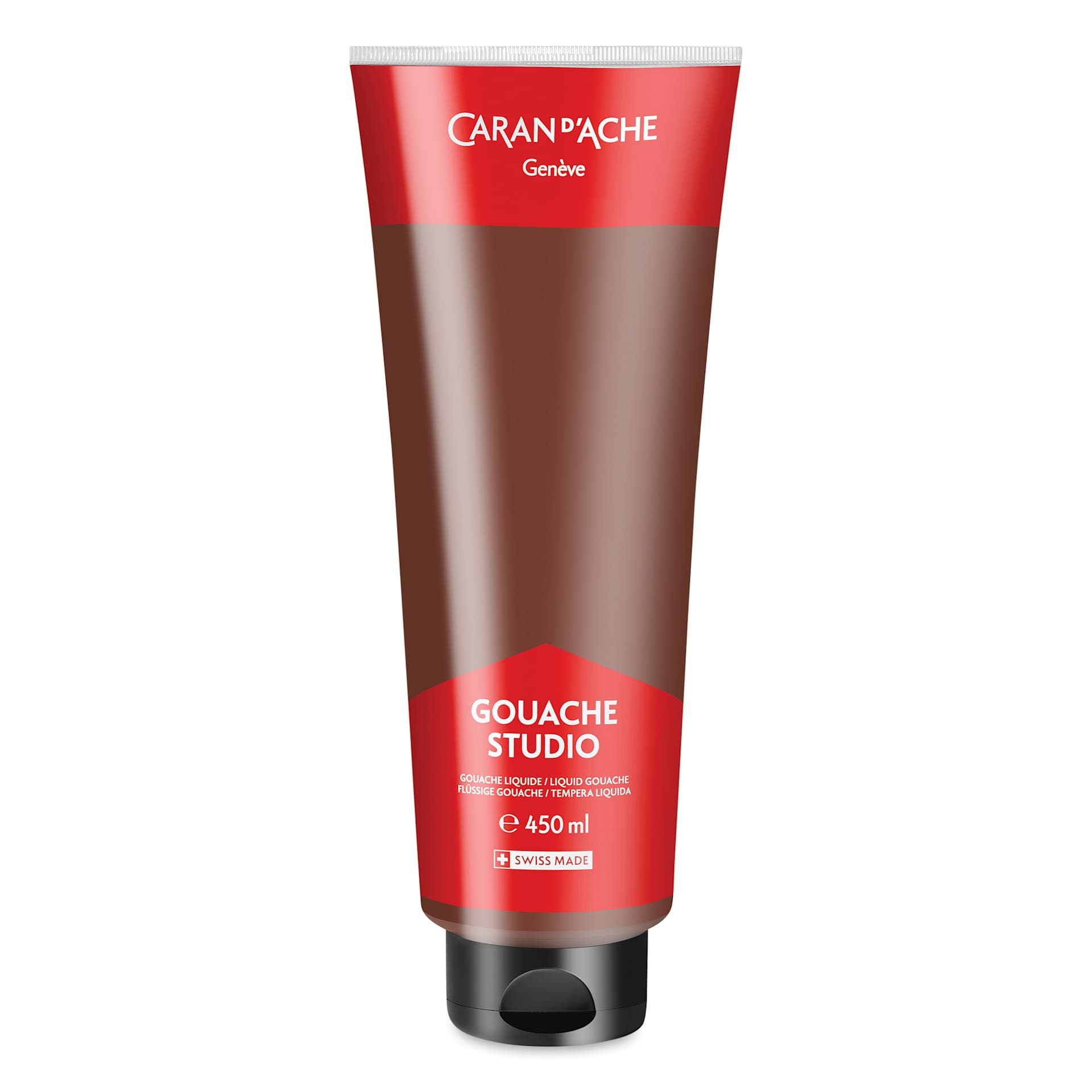 Caran d'Ache Studio Gouache - Burnt Sienna, 450 ml, Tube
