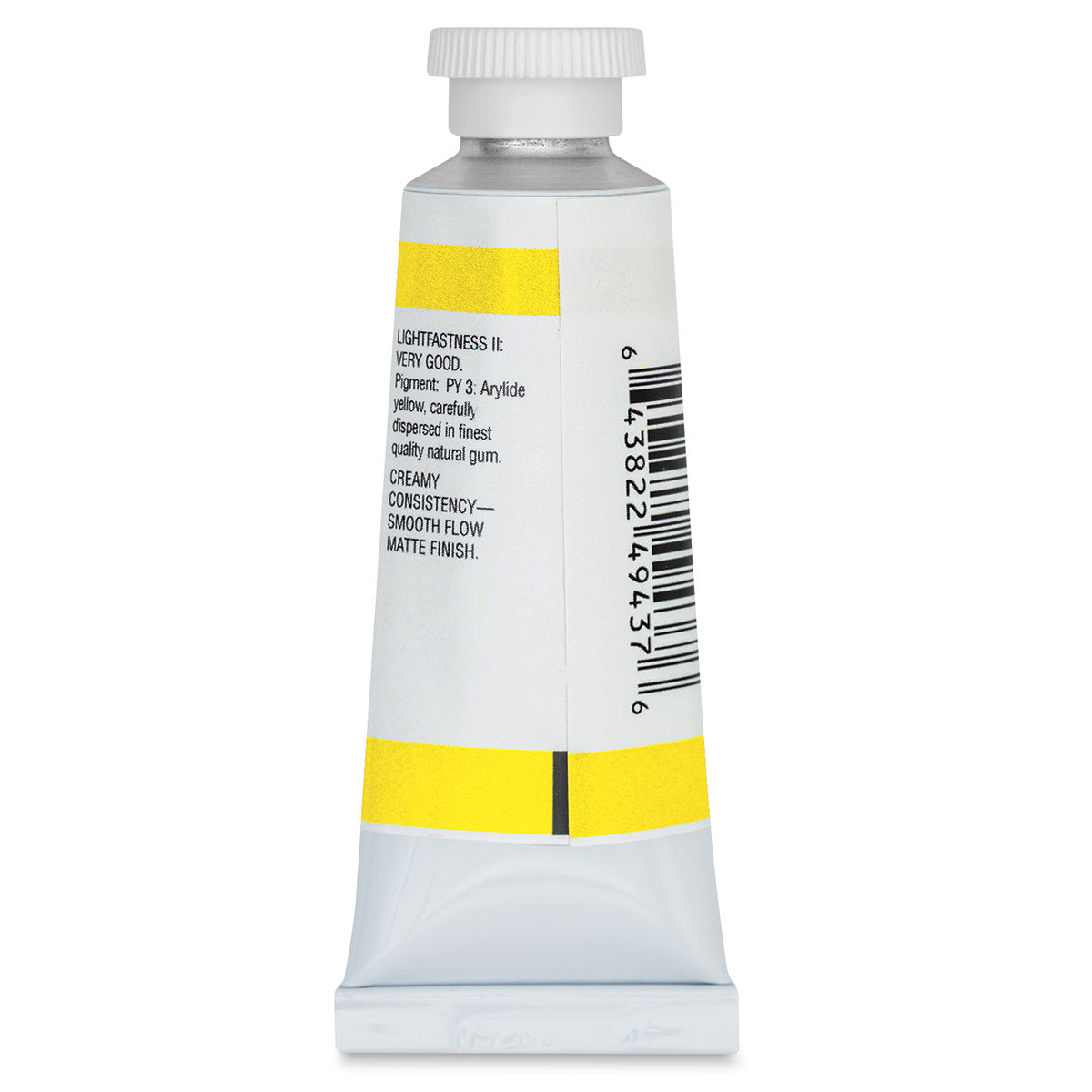 Da Vinci Professional Gouache - Yellow Light (Hansa), 37 ml tube back