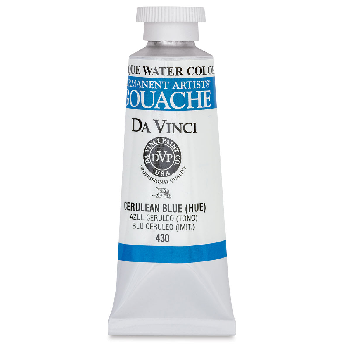Da Vinci Professional Gouache - Cerulean Blue (Hue), 37 ml tube