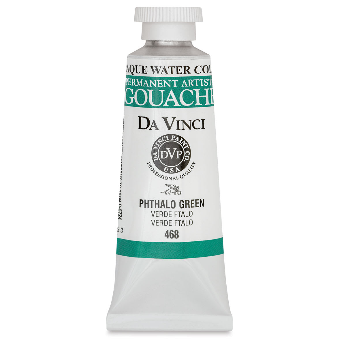 Da Vinci Professional Gouache - Phthalo Green, 37 ml tube