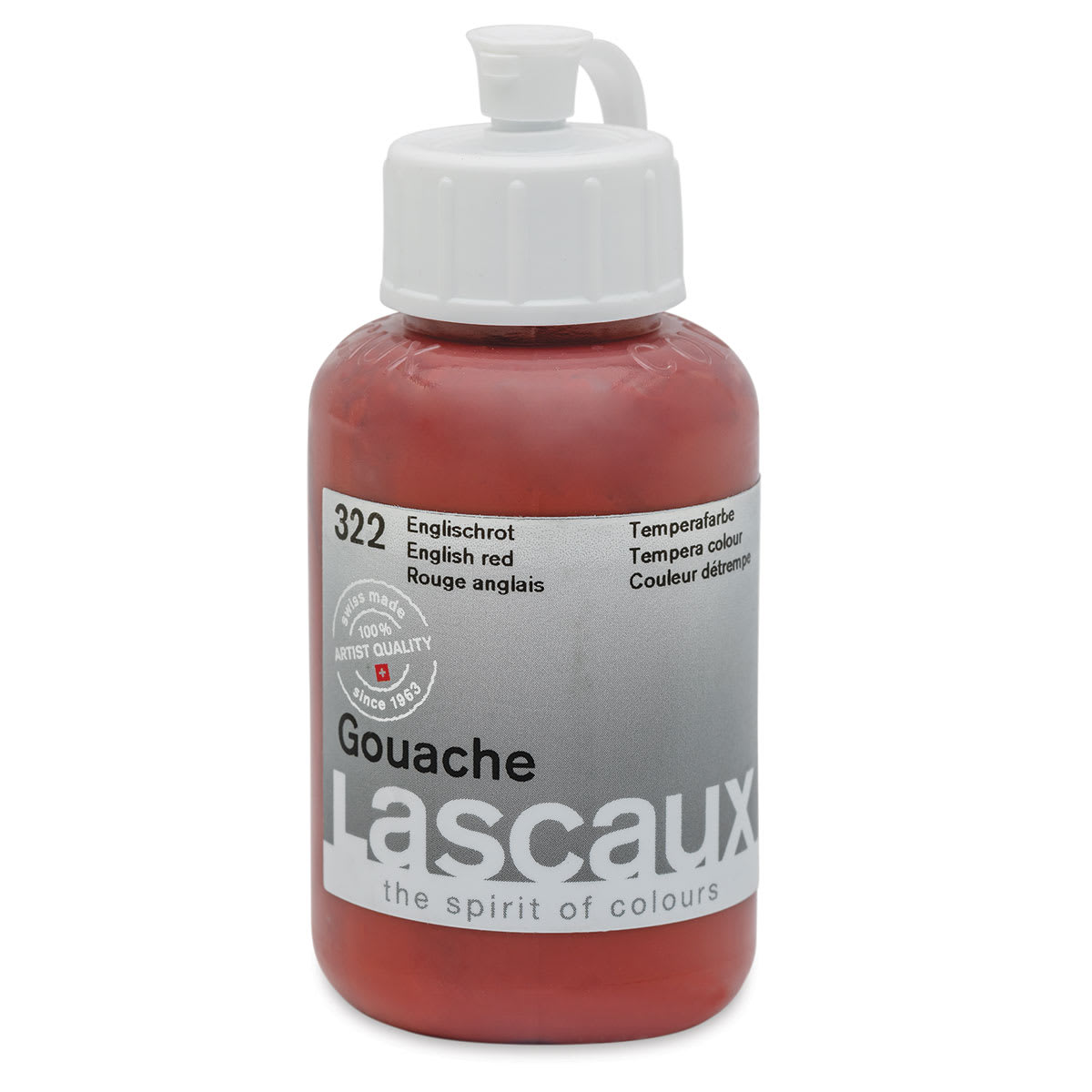 Lascaux Acrylic Gouache - English Red, 85 ml bottle