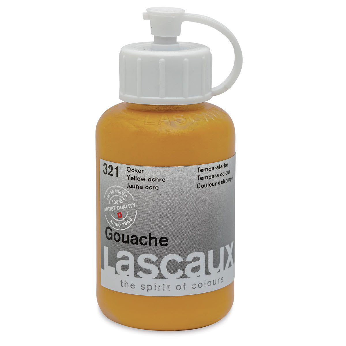 Lascaux Acrylic Gouache - Yellow Ochre, 85 ml bottle