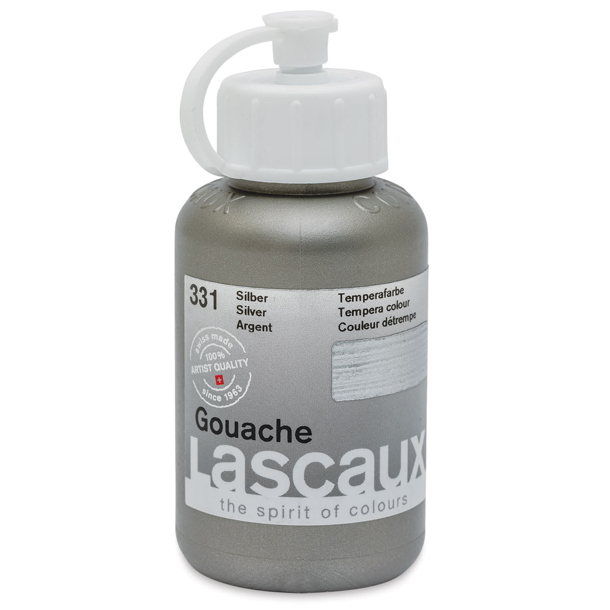 Lascaux Acrylic Gouache - Silver, 85 ml bottle