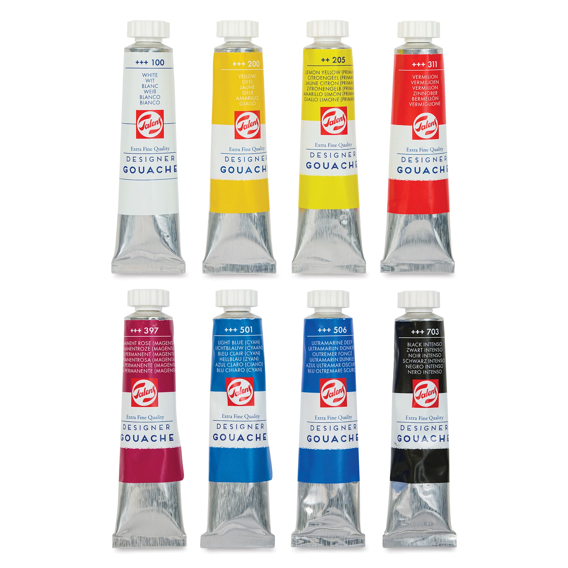 Royal Talens Gouache - Mixing Set of 8, 20 ml tubes