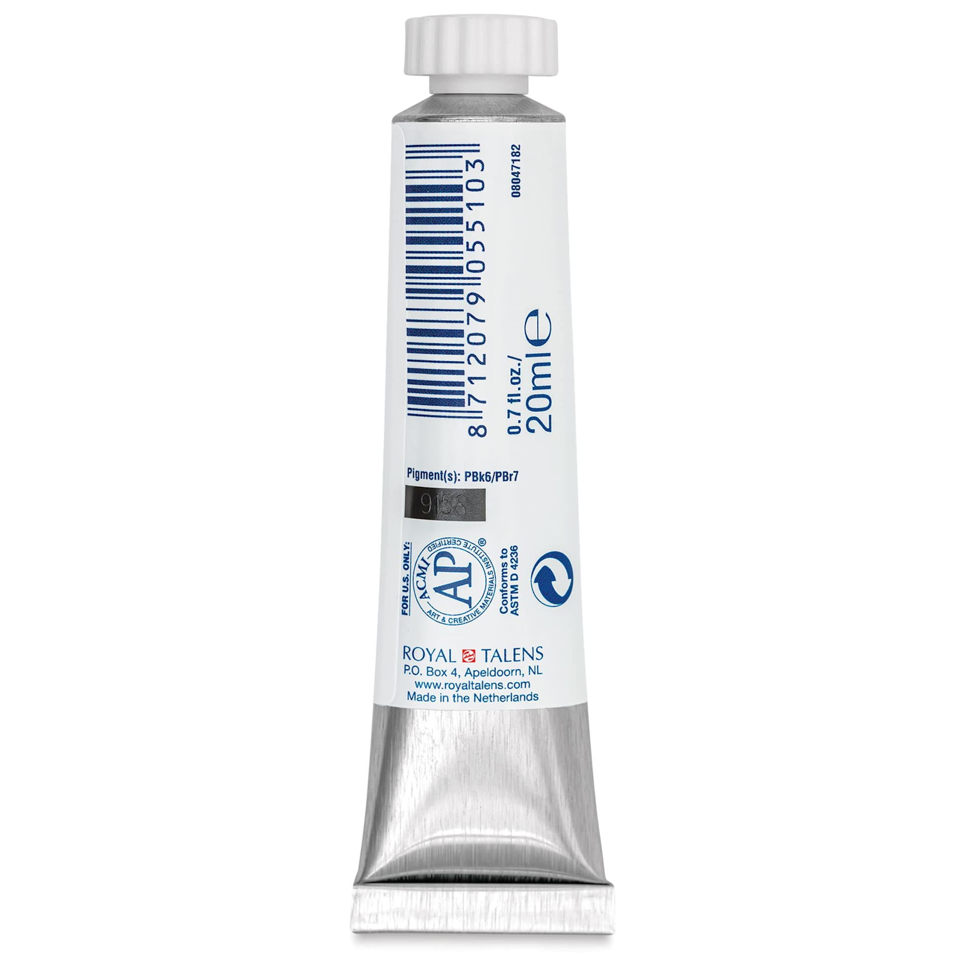 Royal Talens Gouache - Warm Gray, 20 ml tube back