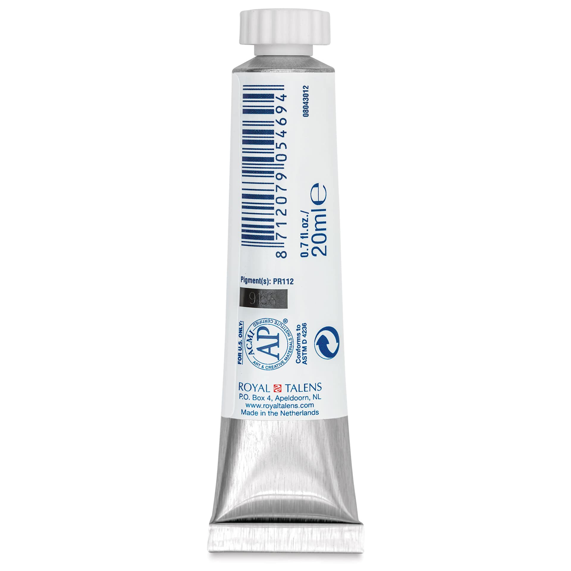 Royal Talens Gouache - Light Red, 20 ml tube back