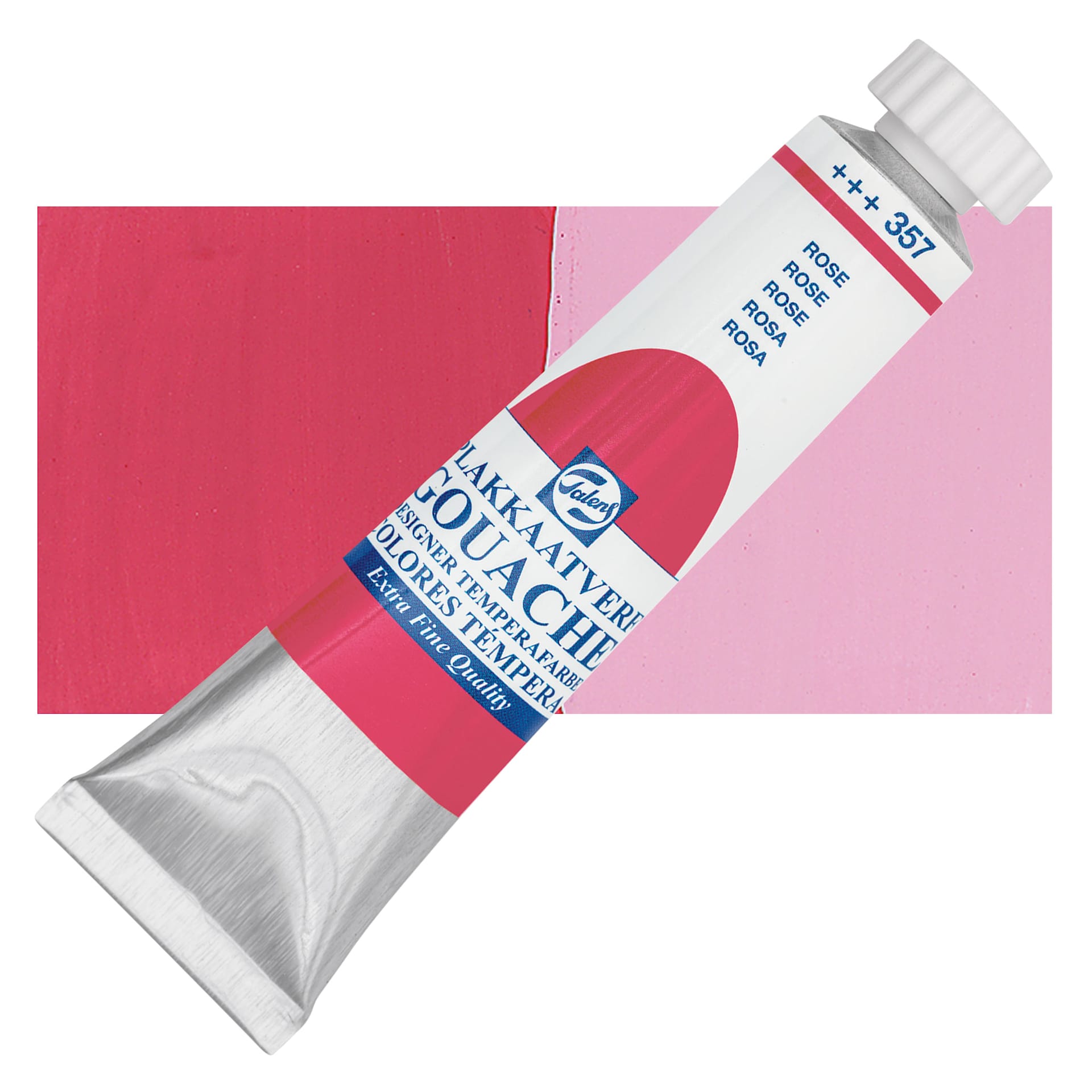 Royal Talens Gouache - Rose, 20 ml tube and swatch