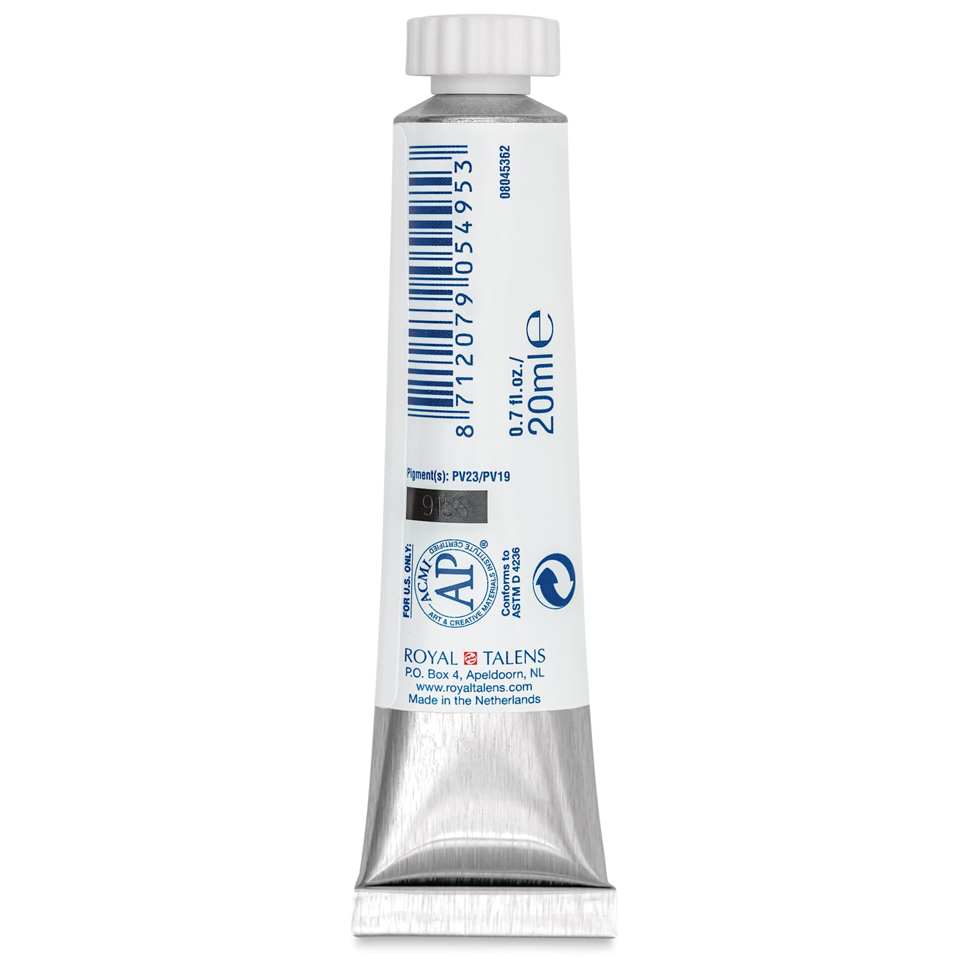 Royal Talens Gouache - Violet, 20 ml tube back