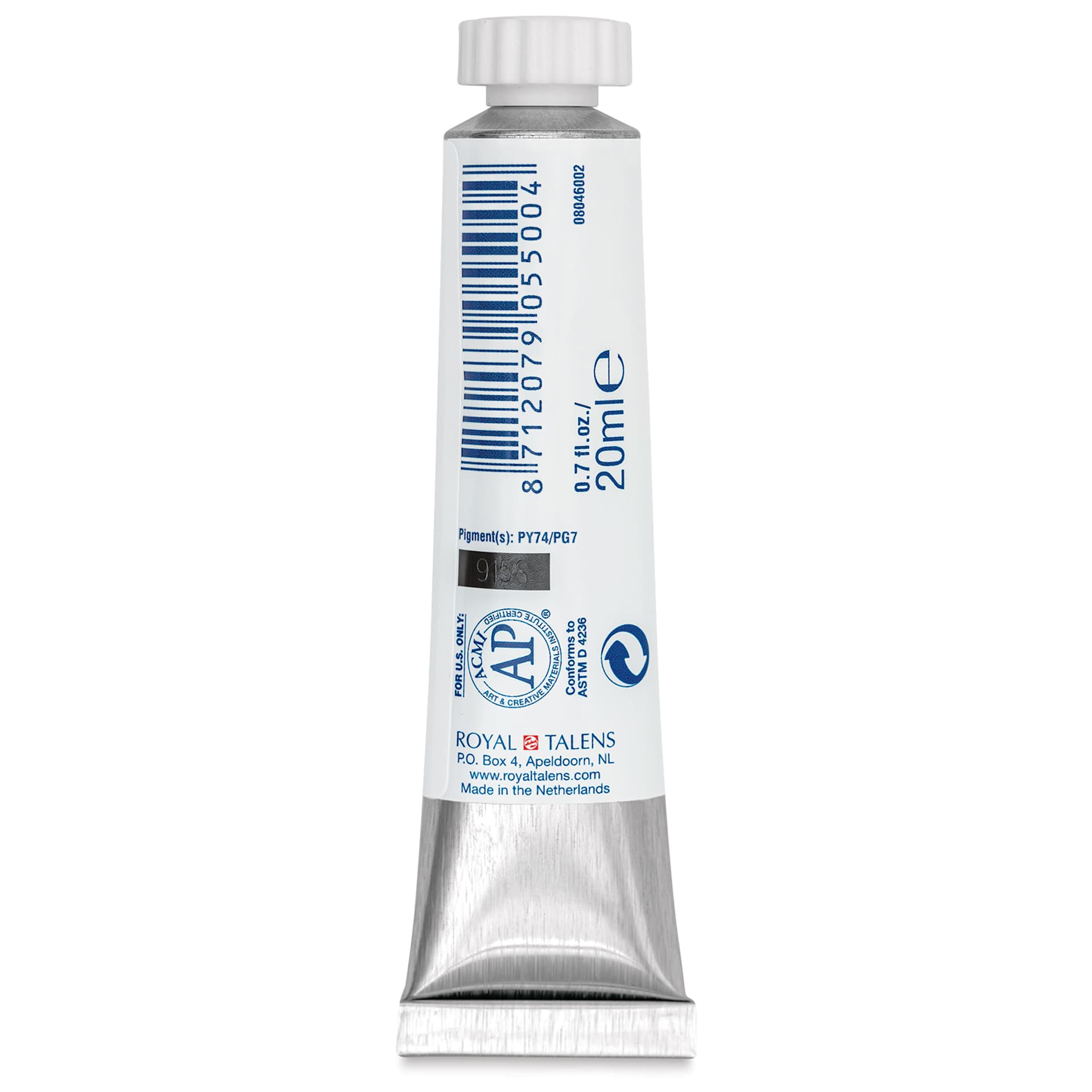 Royal Talens Gouache - Green, 20 ml tube back