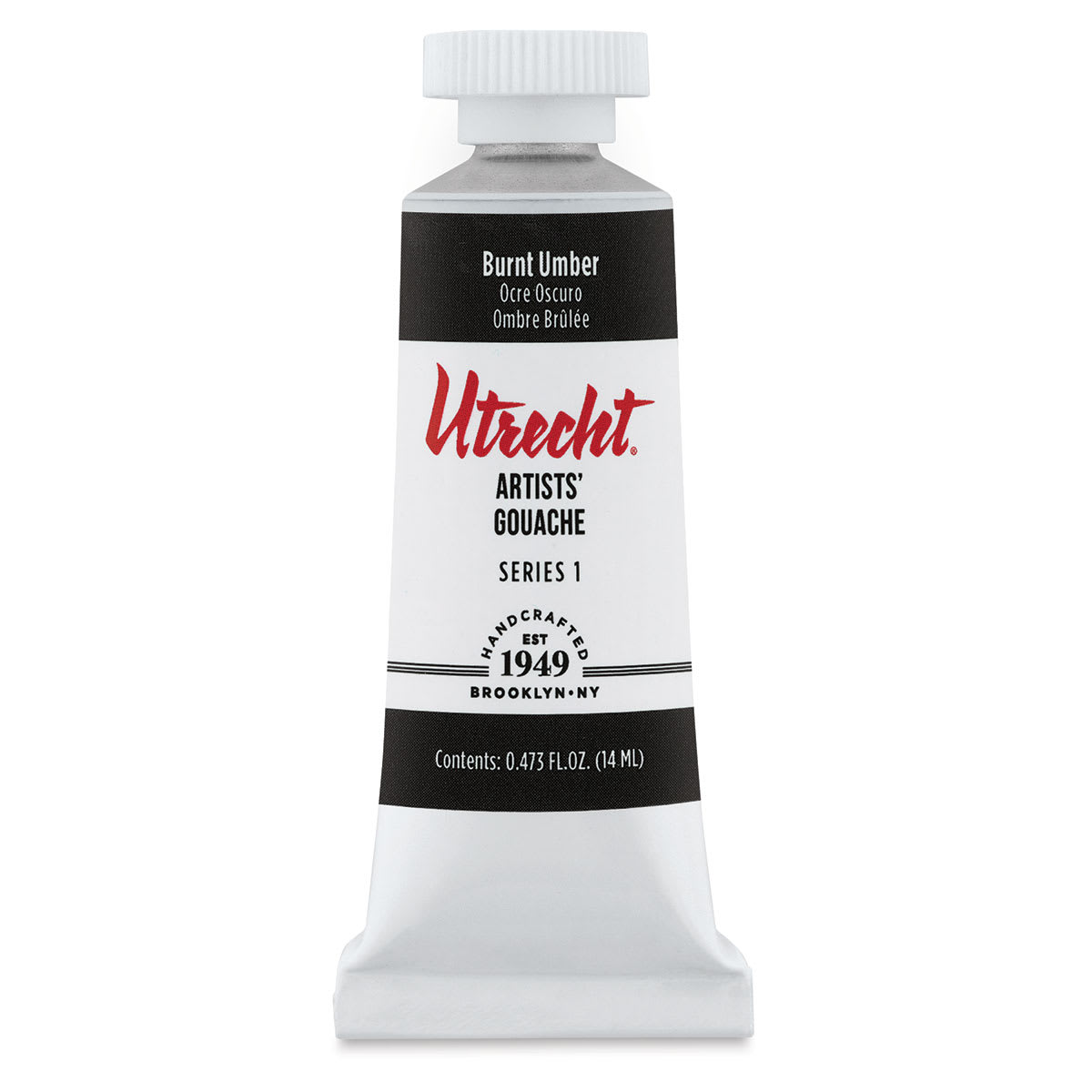 Utrecht Artists' Gouache - Burnt Umber, 14 ml, Tube (Front)