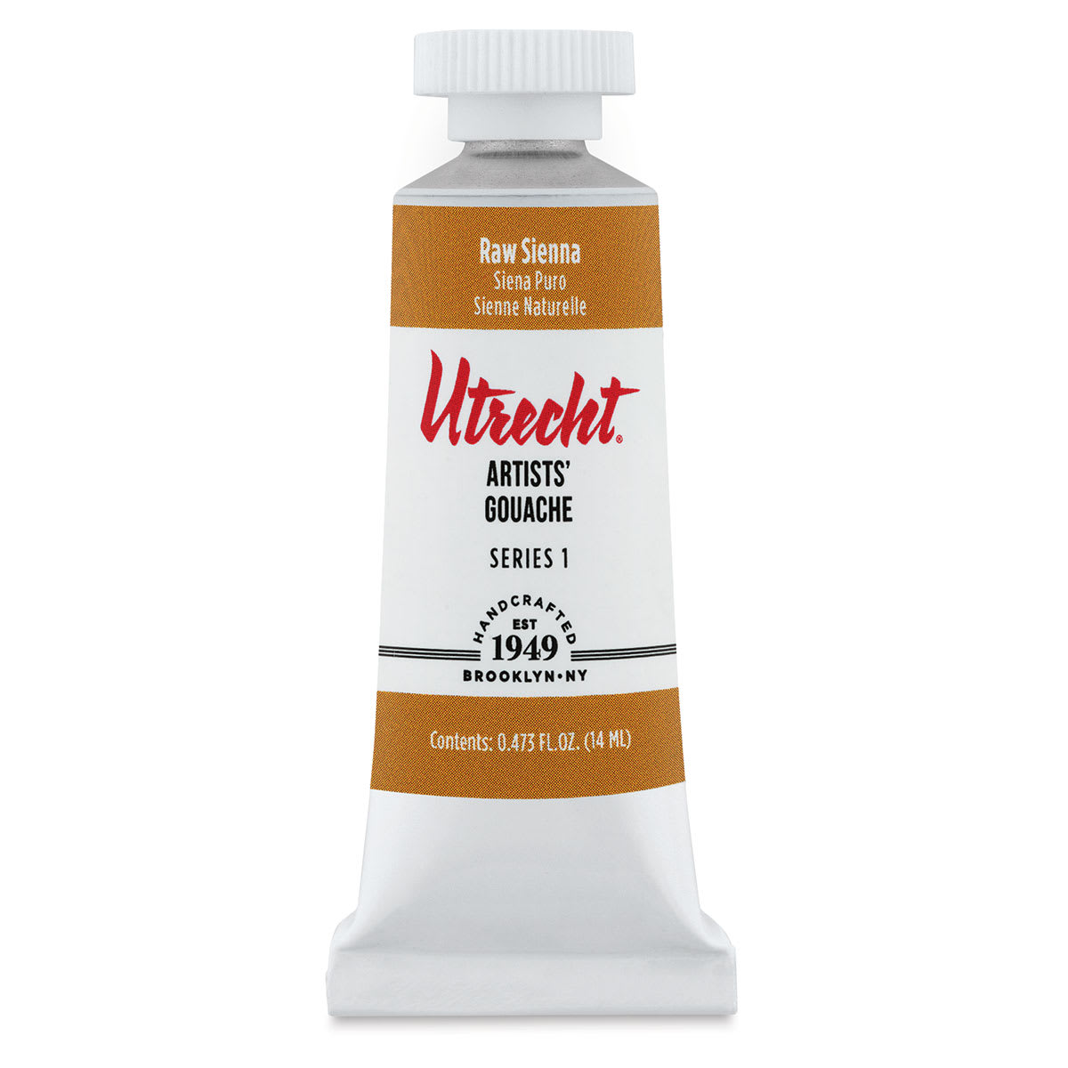 Utrecht Artists' Gouache - Raw Sienna, 14 ml, Tube (Front)