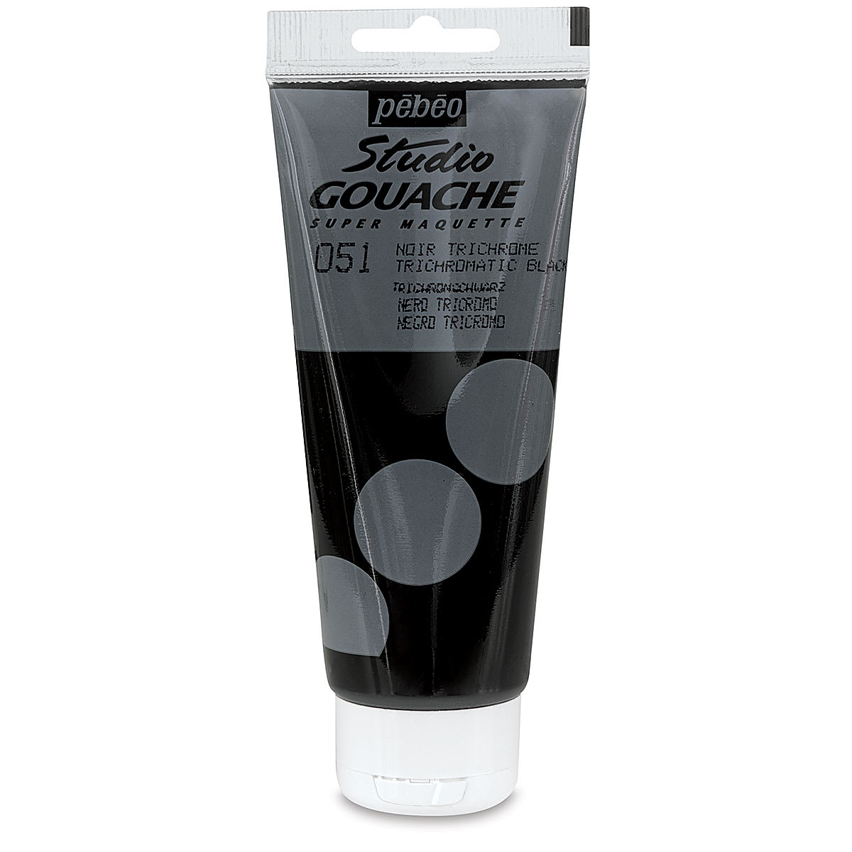 Pebeo Studio Gouache - Trichromatic Black, 100 ml Tube
