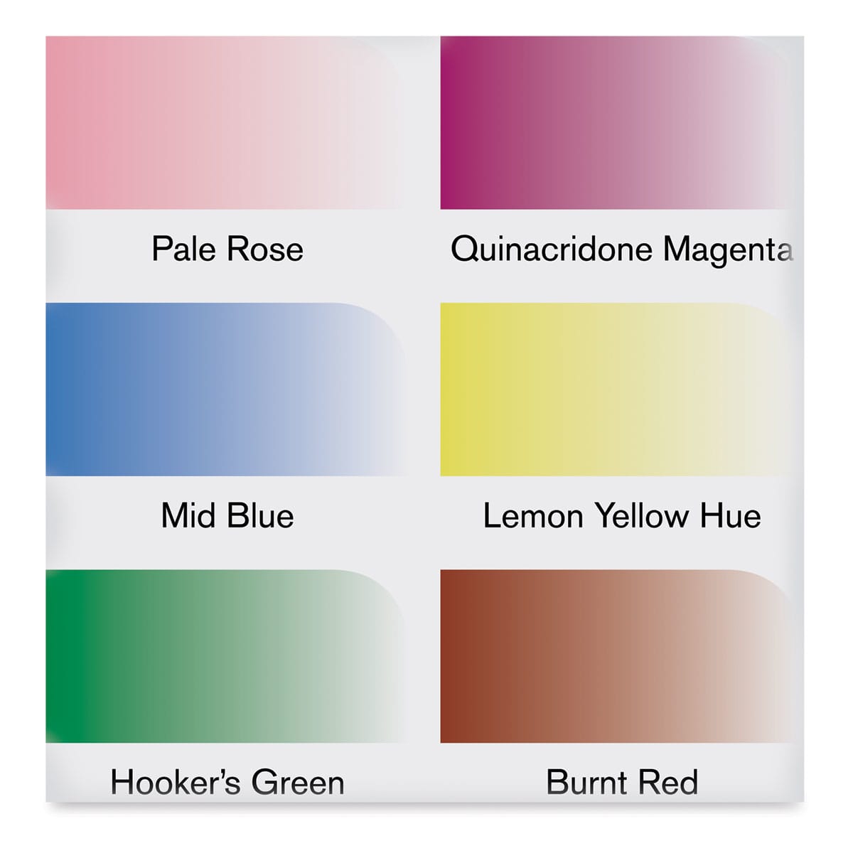 Winsor & Newton Promarker Watercolor Markers - Floral Colors, Set of 6 included swatches