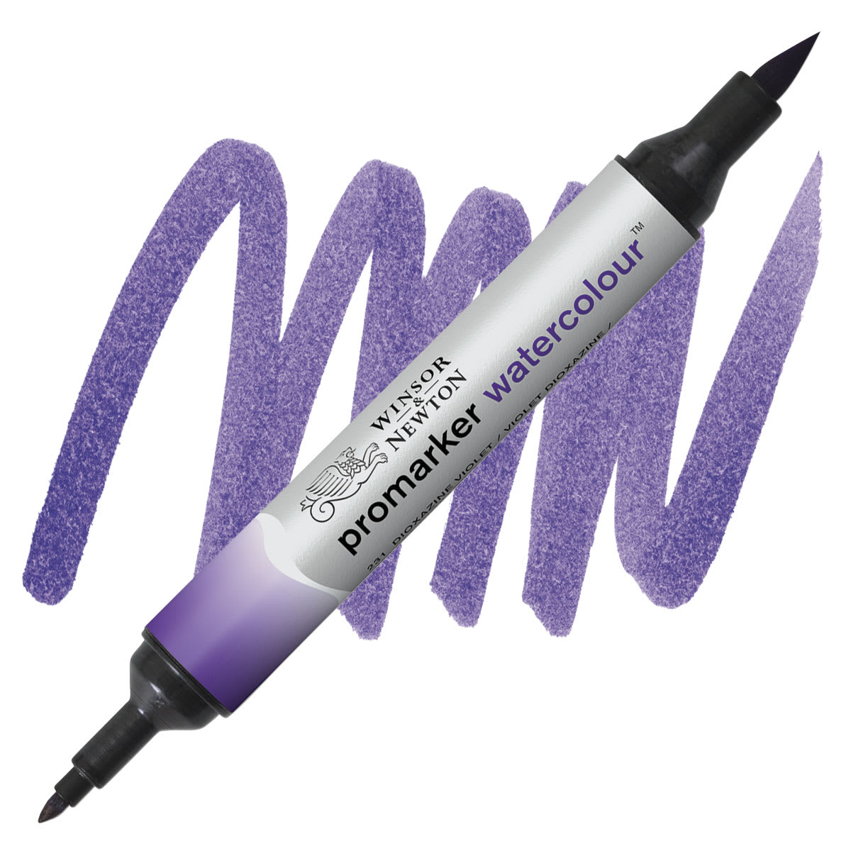 Winsor & Newton Promarker Watercolor Marker - Dioxazine Violet marker and swatch