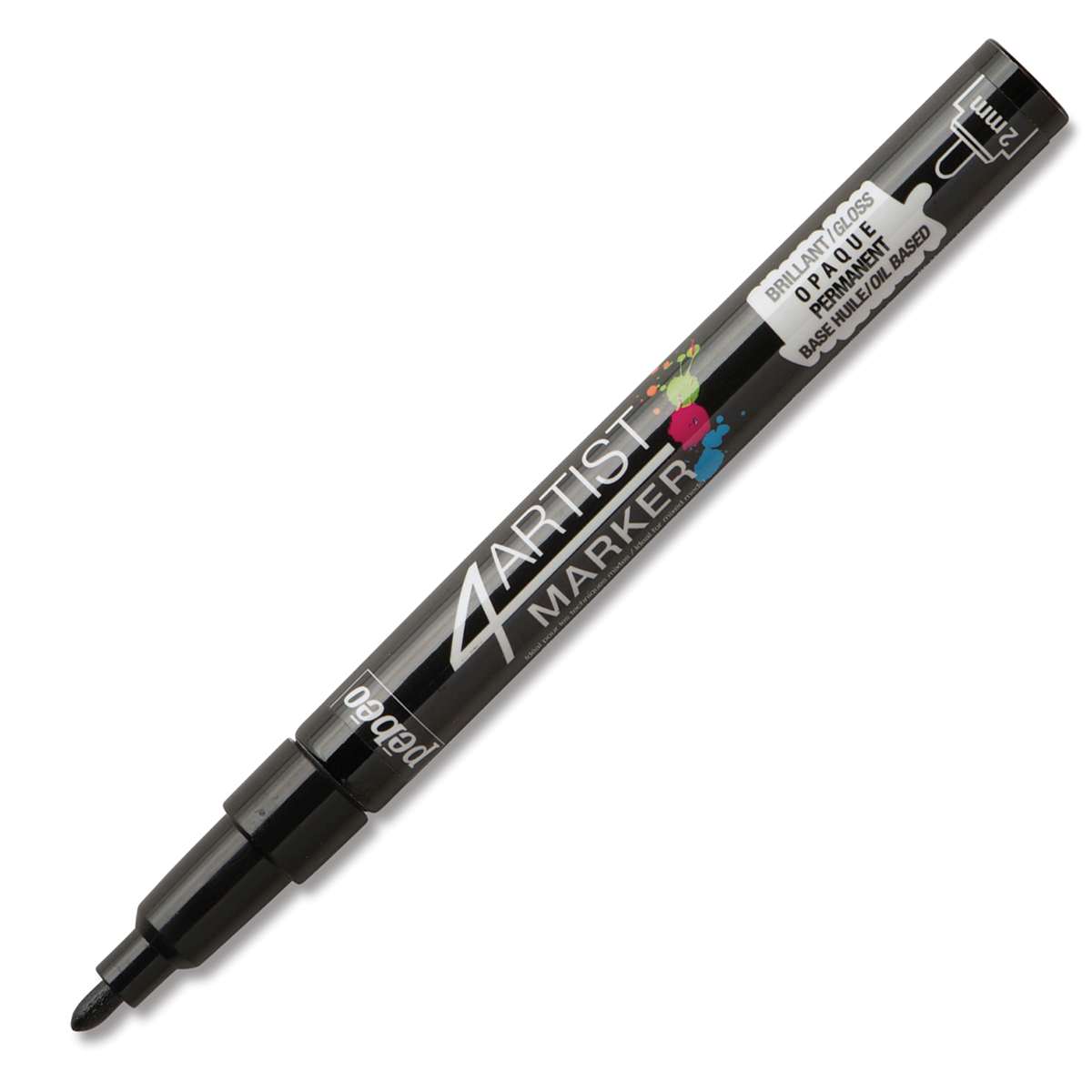 Pebeo 4Artist Marker - Black, 2 mm