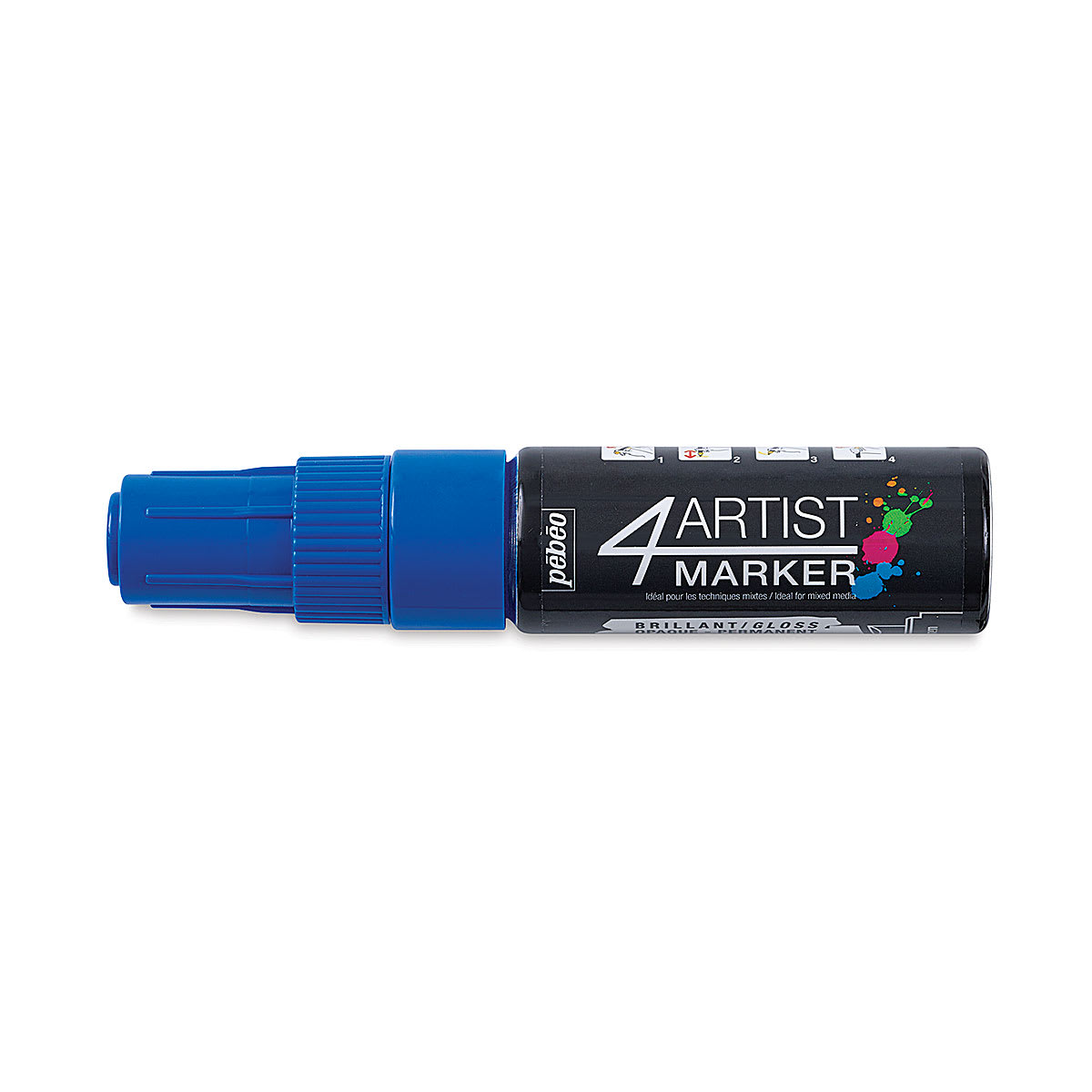 Pebeo 4Artist Marker - Dark  Blue, 8 mm with cap on