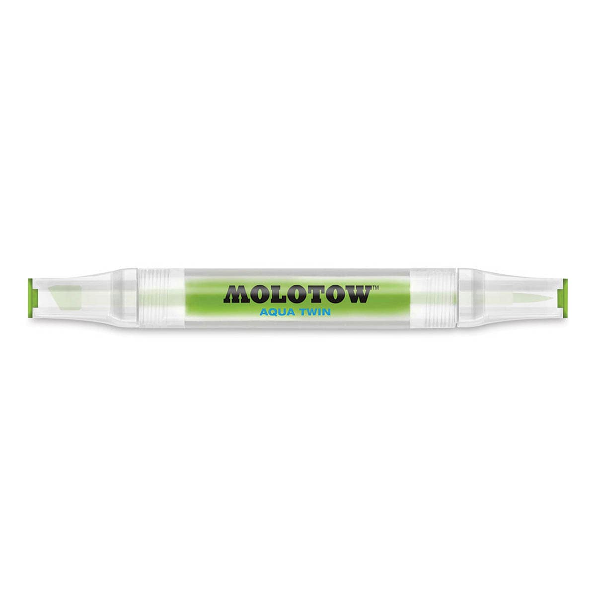 Molotow Aqua Twin Marker - Yellow Green with caps on