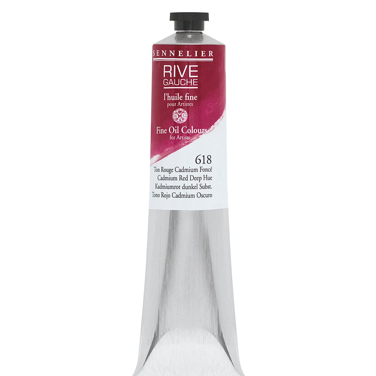 Sennelier Rive Gauche Artists Oil Color - Cadmium Red Deep Hue, 200 ml