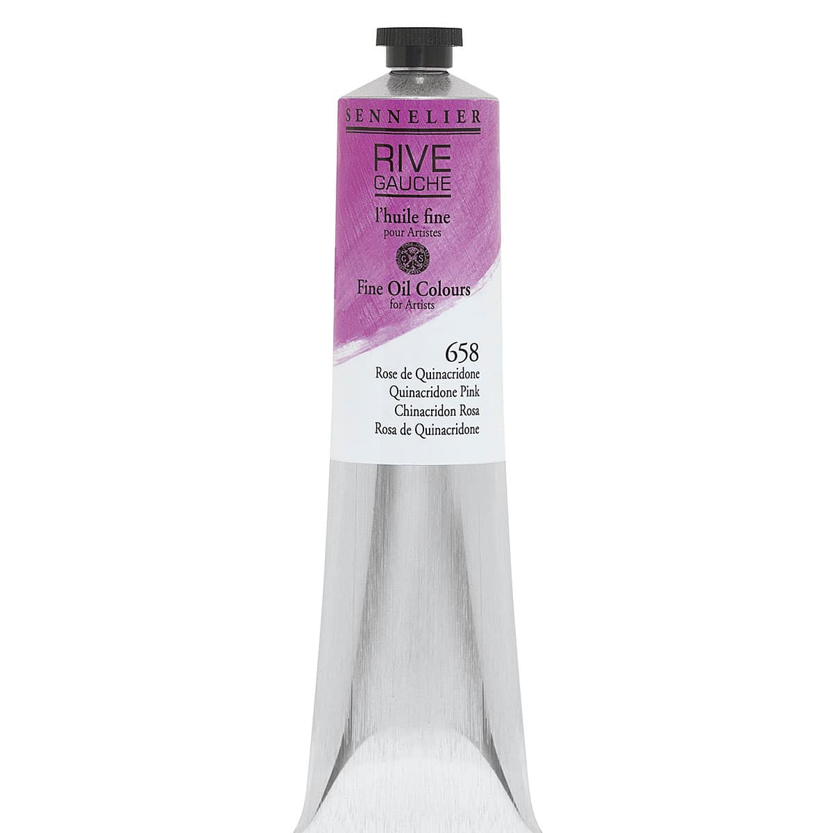 Sennelier Rive Gauche Artists Oil Color - Quinacridone Pink, 200 ml