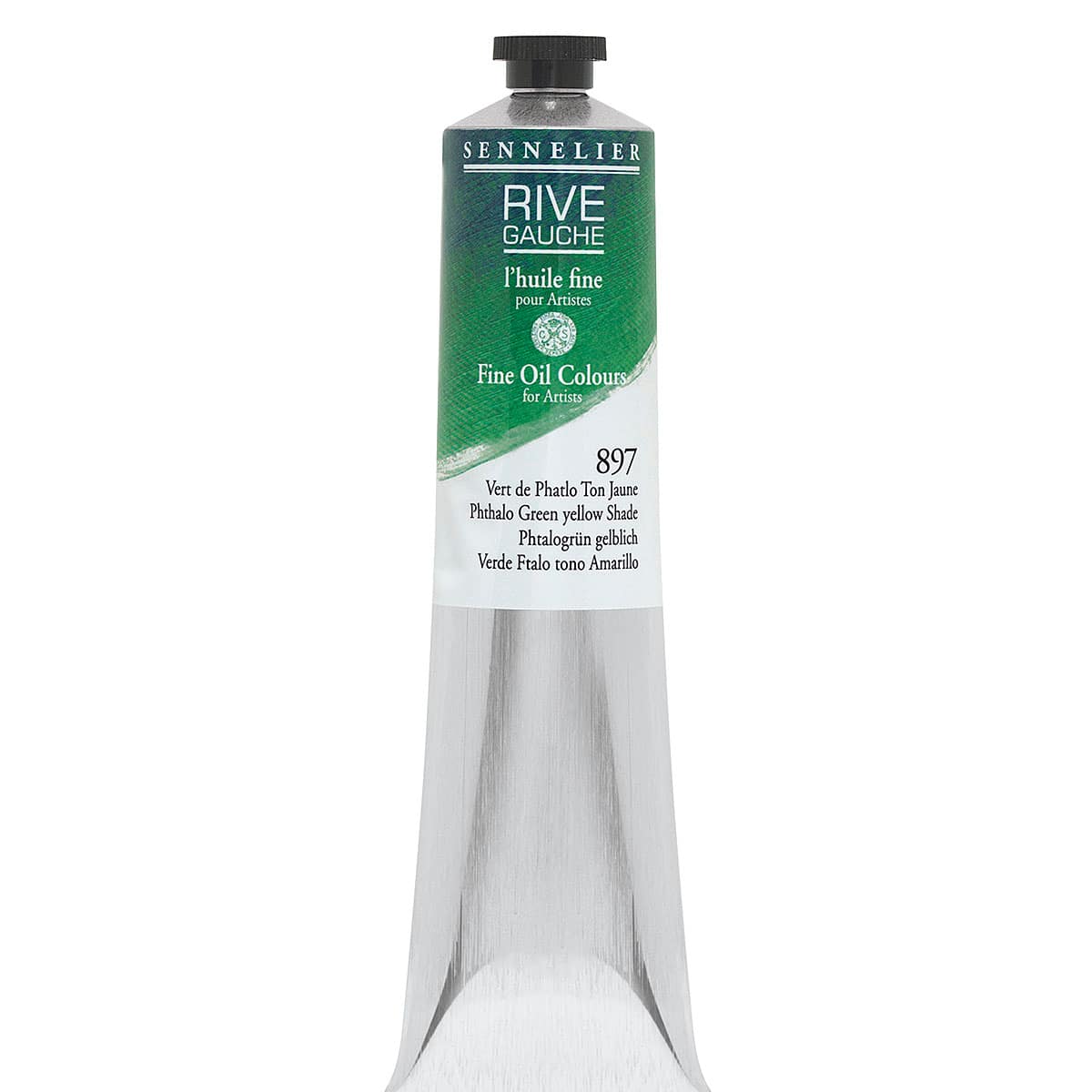 Sennelier Rive Gauche Artists Oil Color - Phthalo Green Yellow Shade, 200 ml