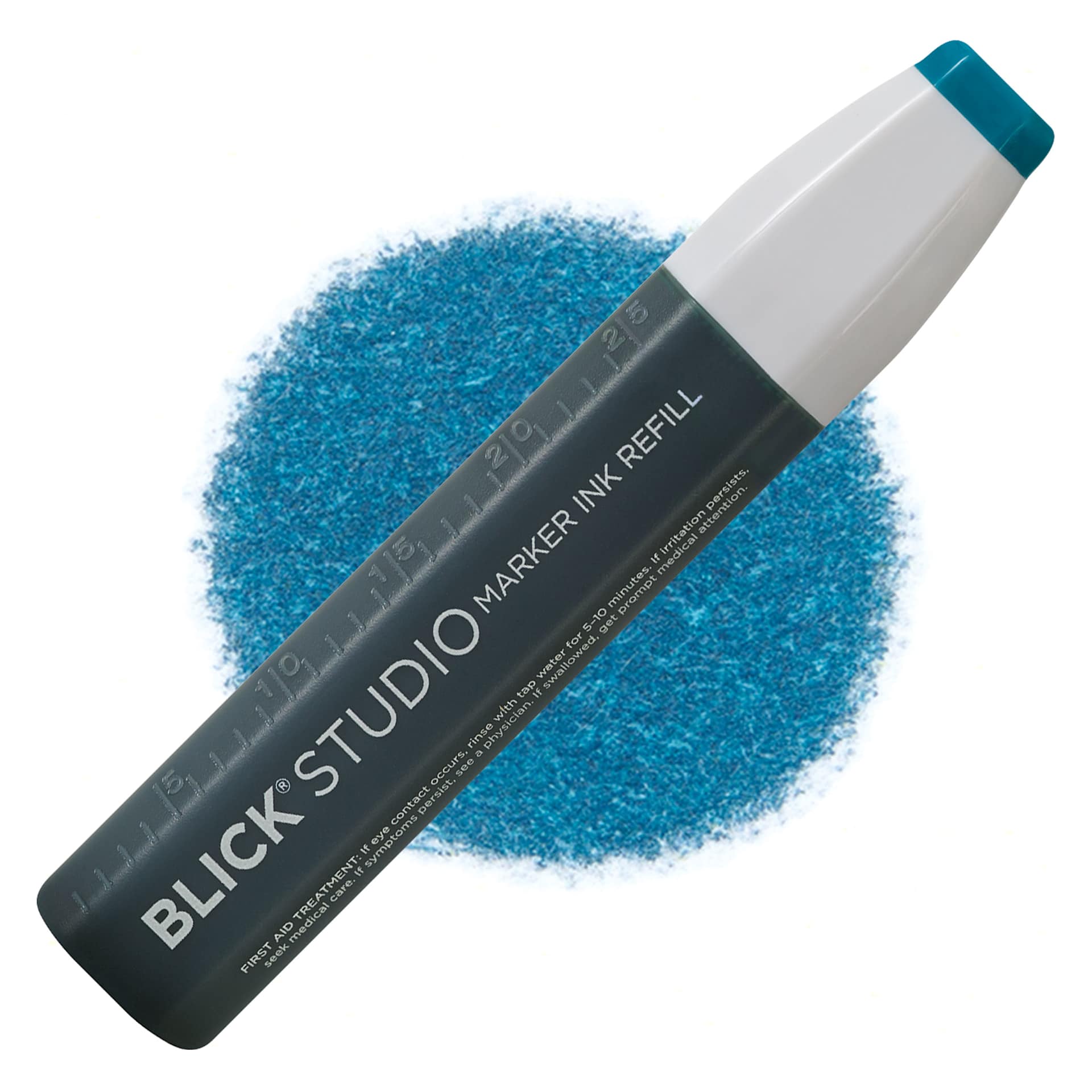 Blick Studio Marker Refill - Teal Green, 017, swatch and refill
