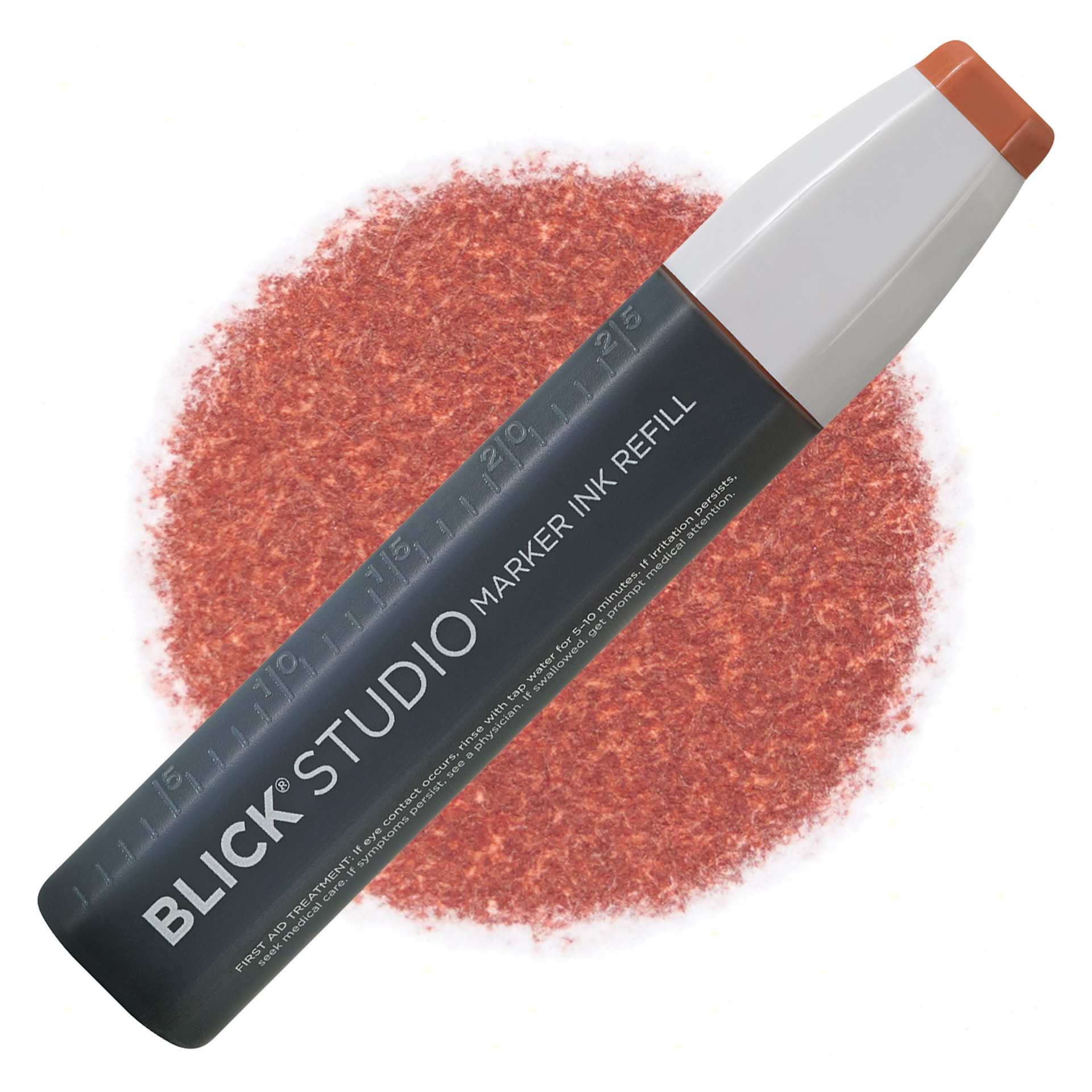 Blick Studio Marker Refill - Sienna, 036, swatch and refill