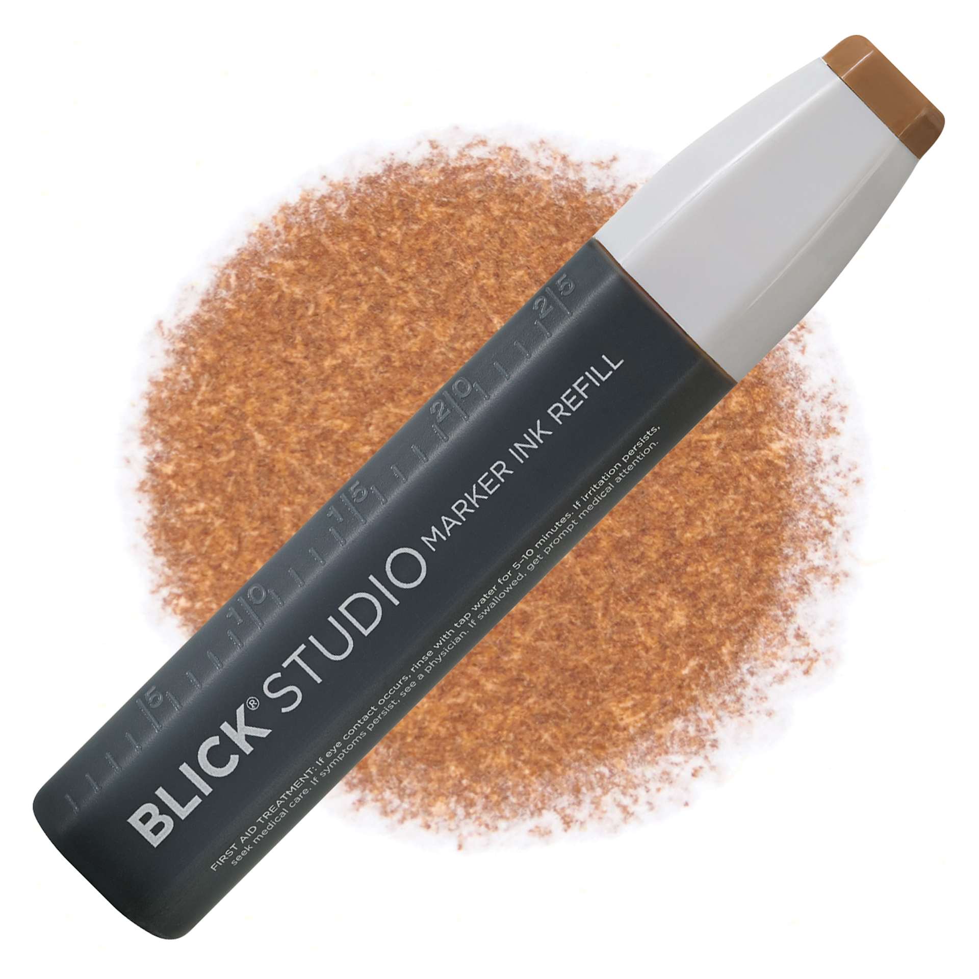 Blick Studio Marker Refill - Light Umber, 086, swatch and refill