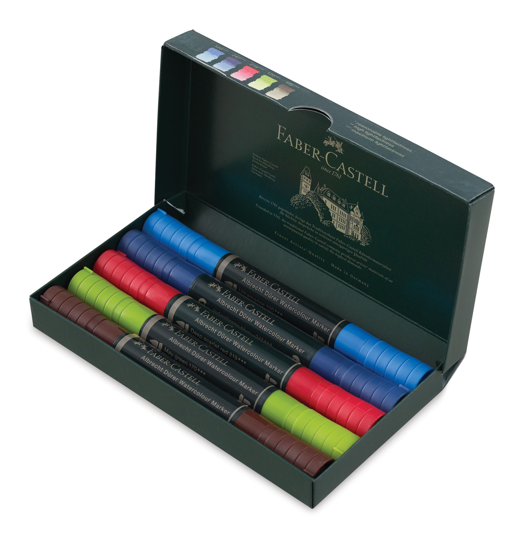 Faber-Castell Albrecht Dürer Watercolor Markers - Urban Sketching Tones, Set of 5