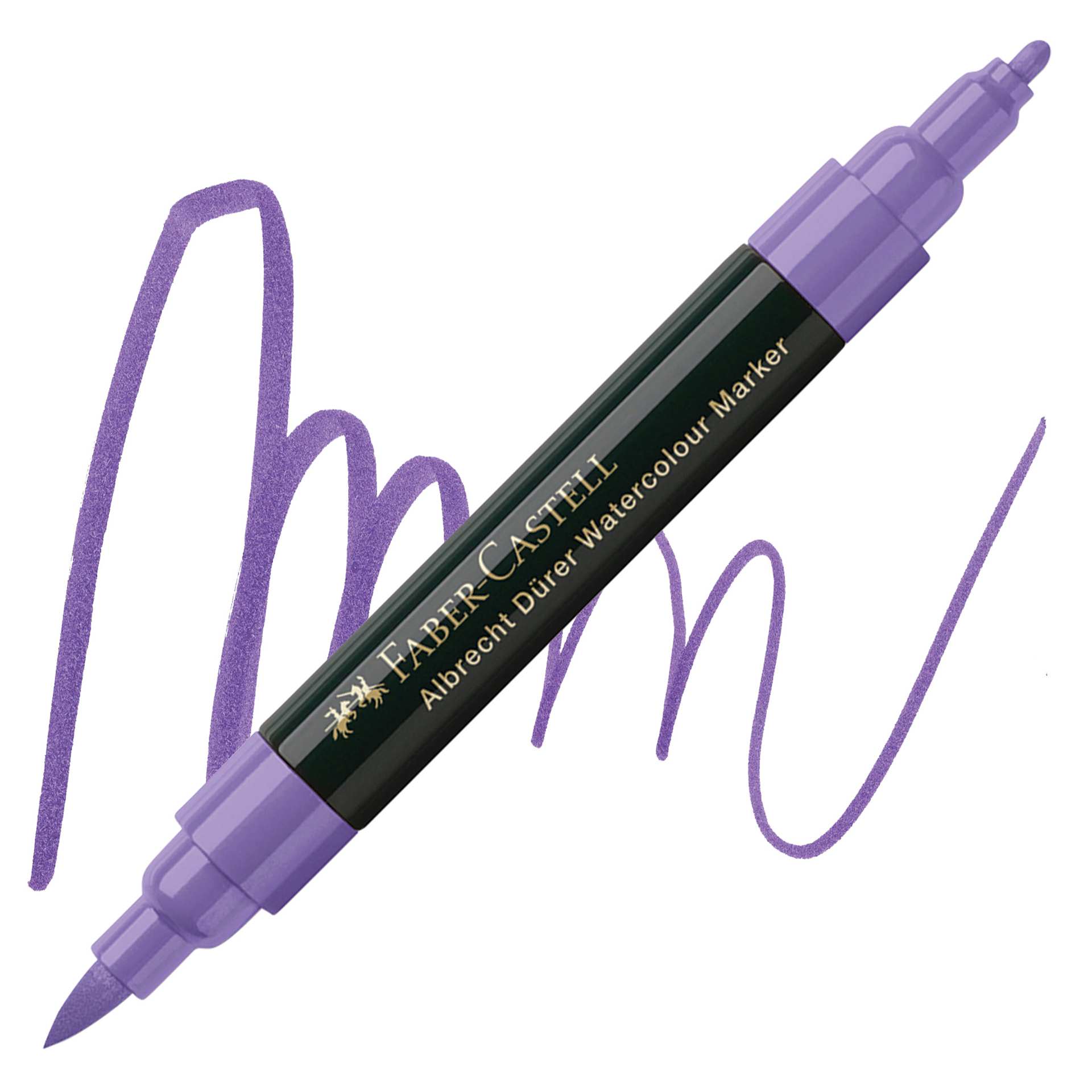 Faber-Castell Albrecht Dürer Watercolor Marker - Purple Violet 136 marker and swatch