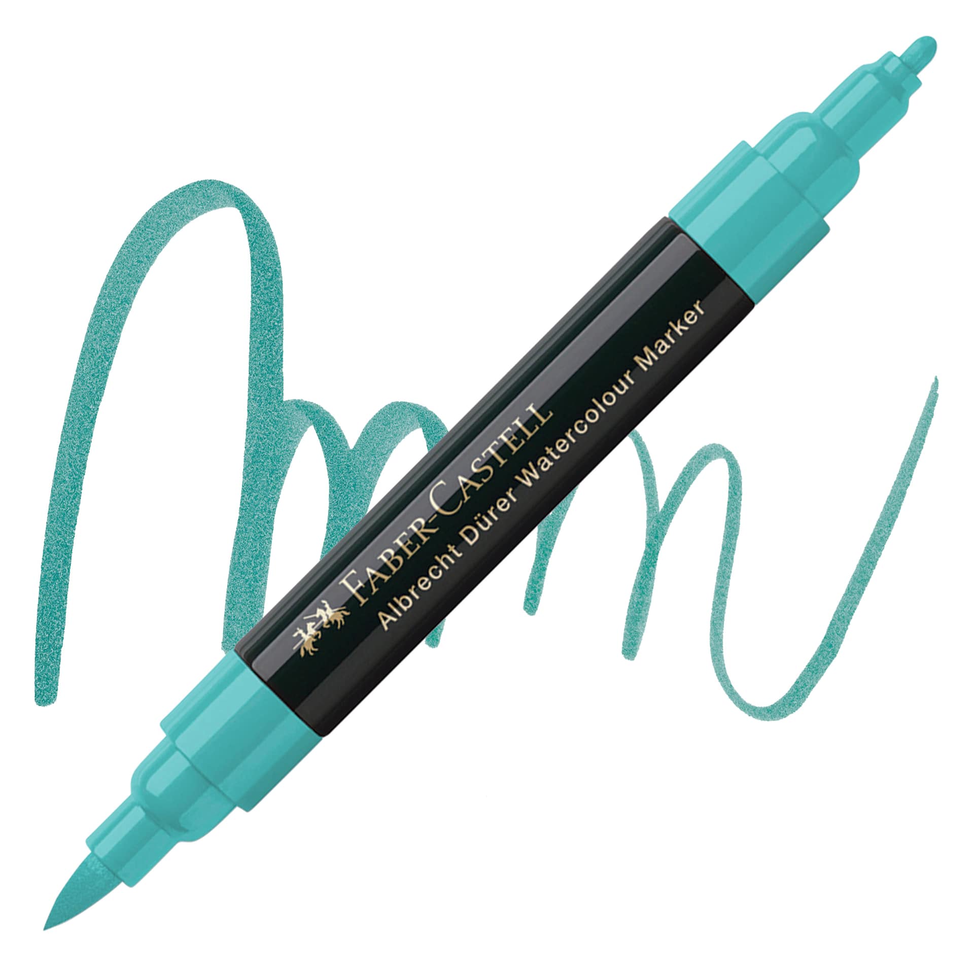 Faber-Castell Albrecht Dürer Watercolor Marker - Cobalt Green 156 marker and swatch