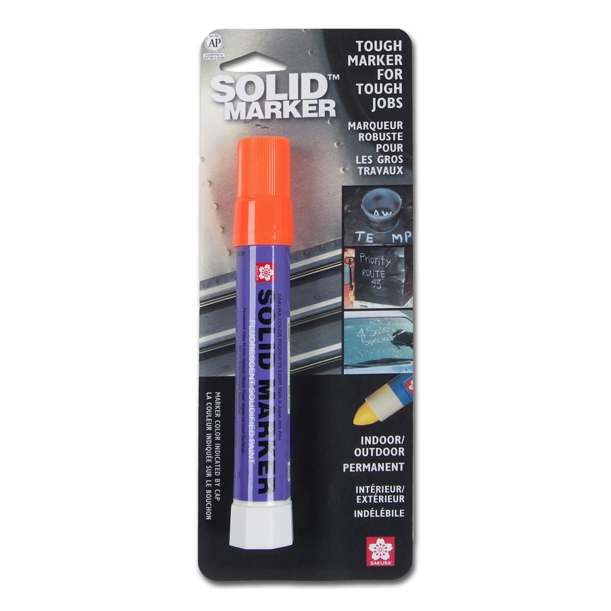 Solid Marker Fluorescent Orange