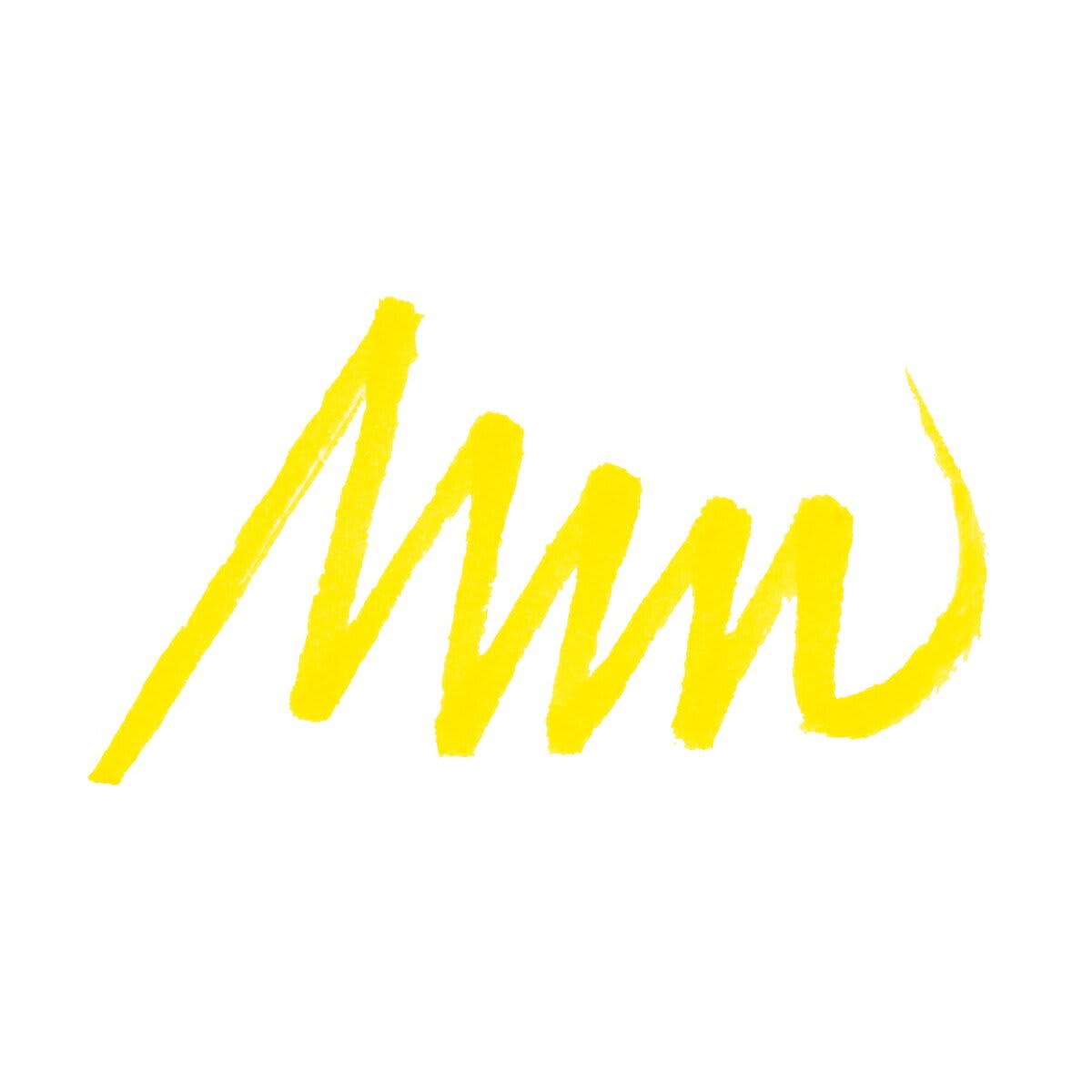 Pentel Arts Micro Brush Tip Sign Pen - Yellow swatch