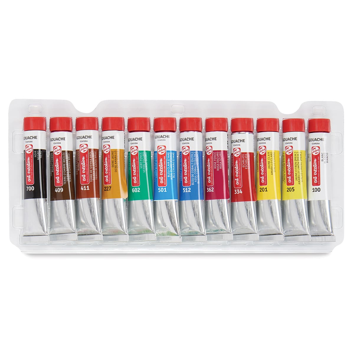 Art Creation Gouache Set of 12 12ml Tubes  Inside of Package