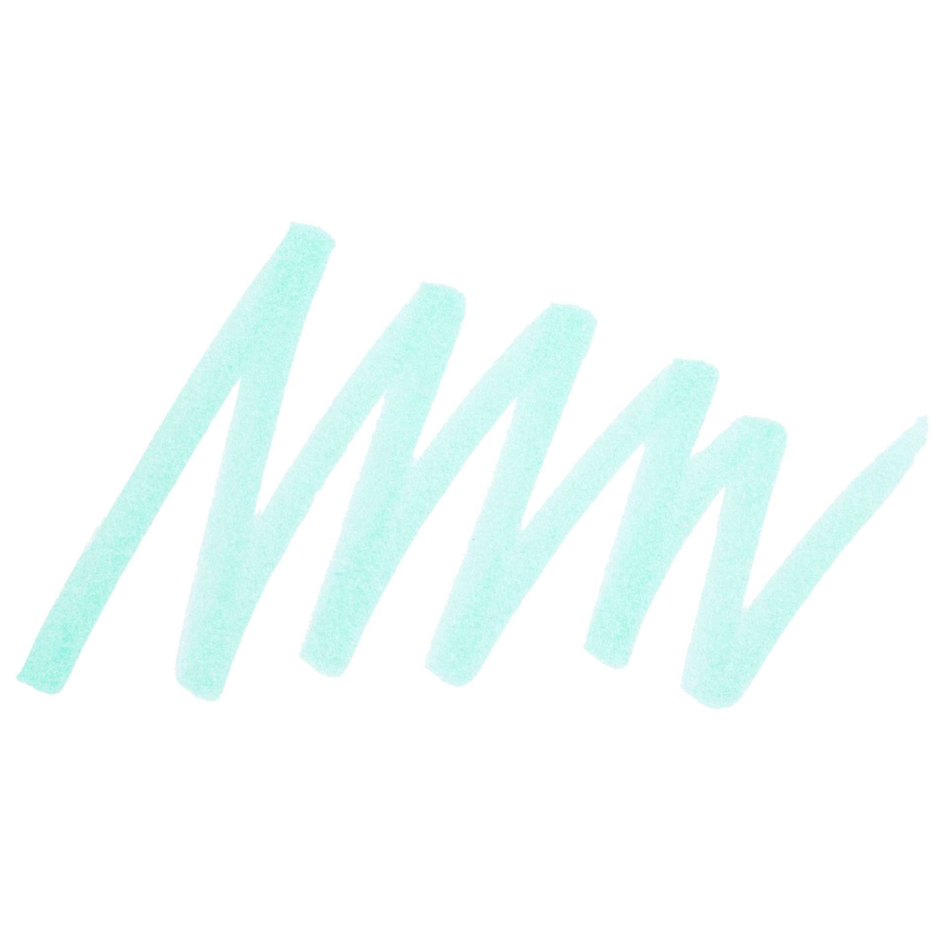 Zebra Mildliner Double Ended Brush Pen - Blue Green, swatch